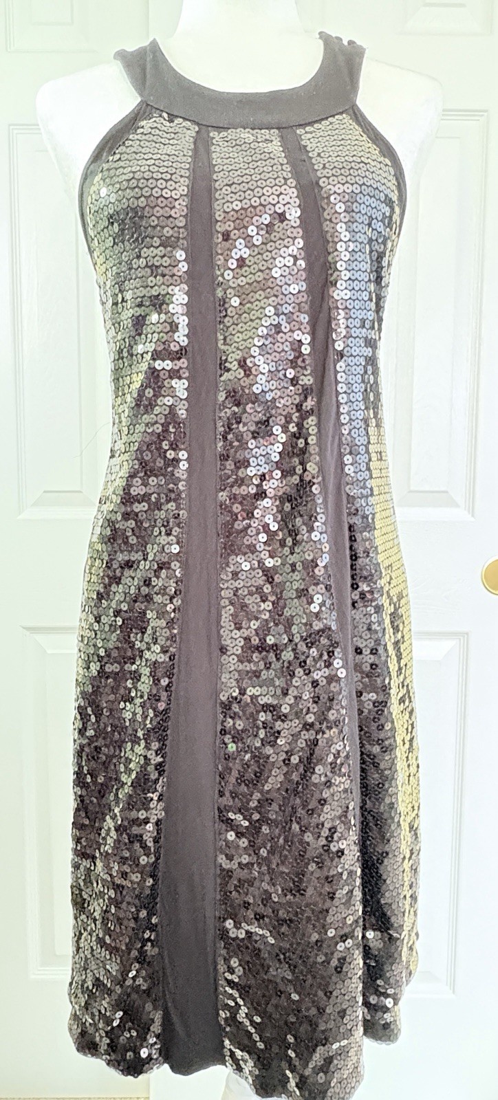 INC International Concepts Womens Large Sequin Open Back Party Dress