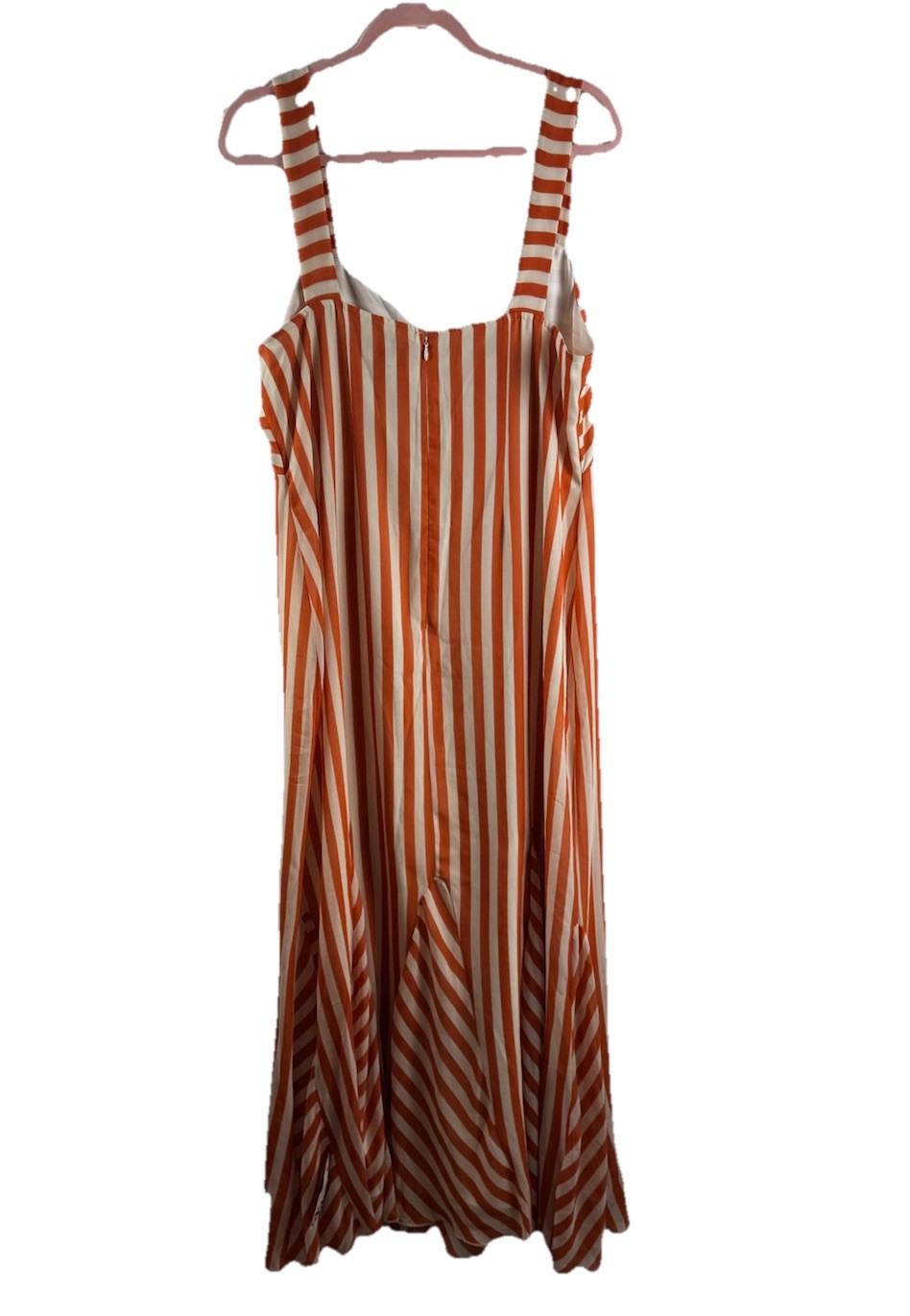 ASOS DESIGN spliced striped cami maxi dress with godets in rust stripe Woman 14