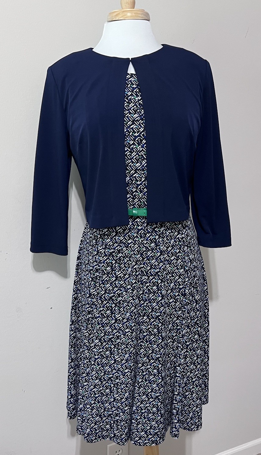 Jessica Howard Womens 10 Fit & Flare Sheath Dress & Bolero Jacket Career Casual