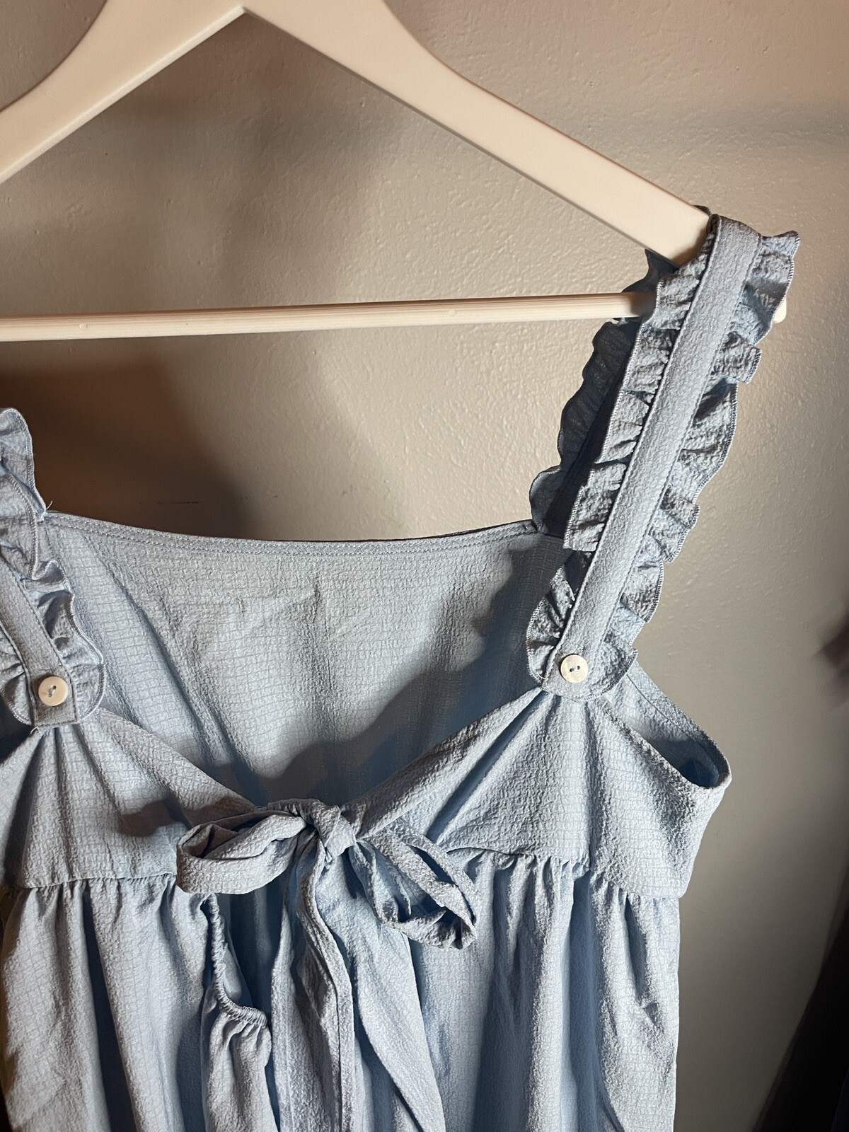 shien dress straps ruffle Size XL Blue