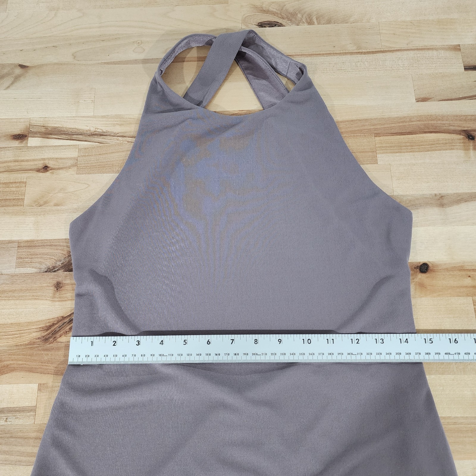Laundry Shelli Segal Dress Size 12 Taupe Criss Cross Open Back Pullover Lined
