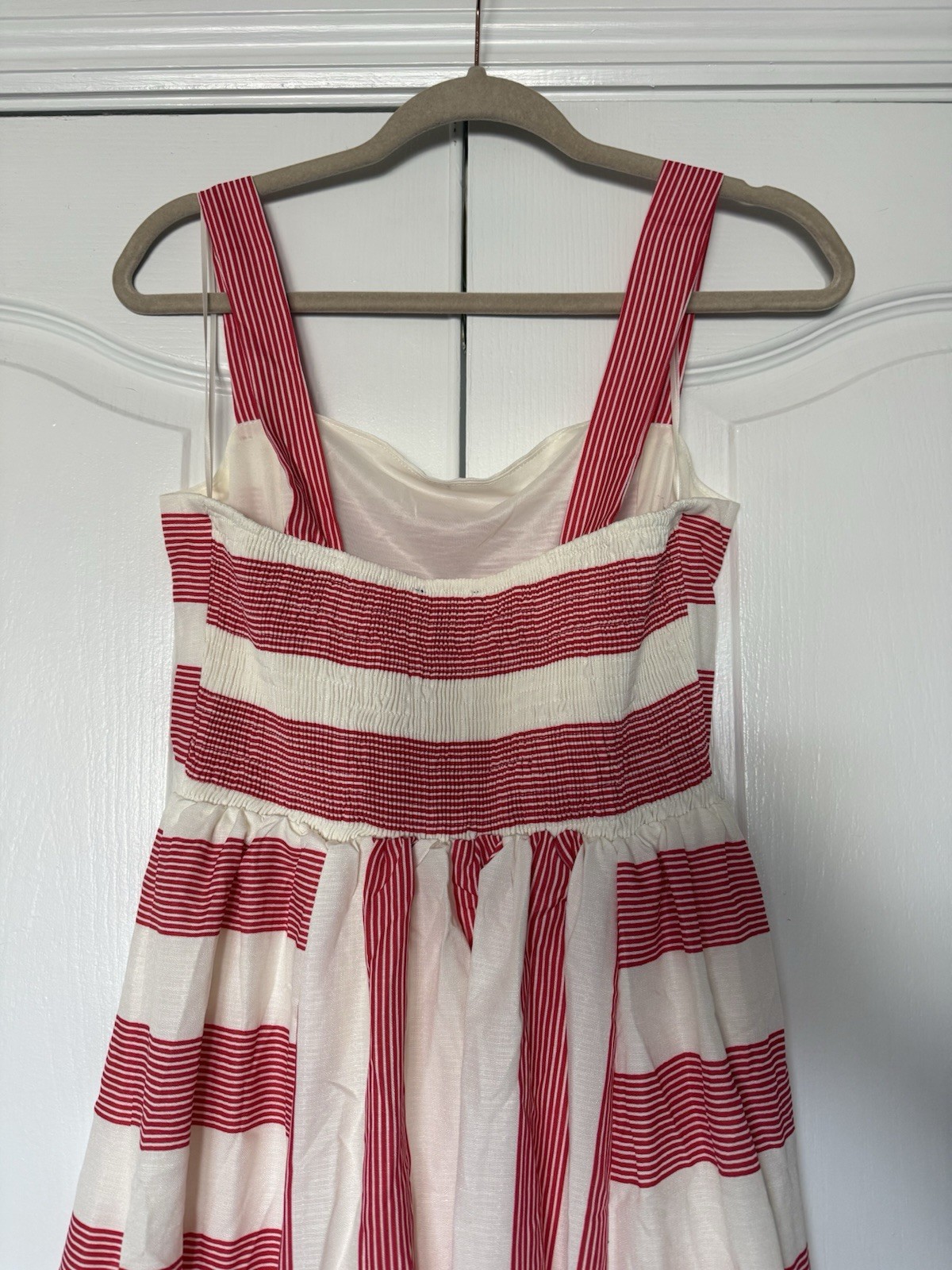 NWT VICI Everen Striped Maxi Dress Red/White Maxi Dress Large