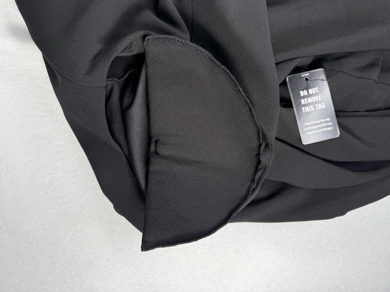 Express Black Long Sleeve Dress Zipper Closure Blended Fabric Size XL