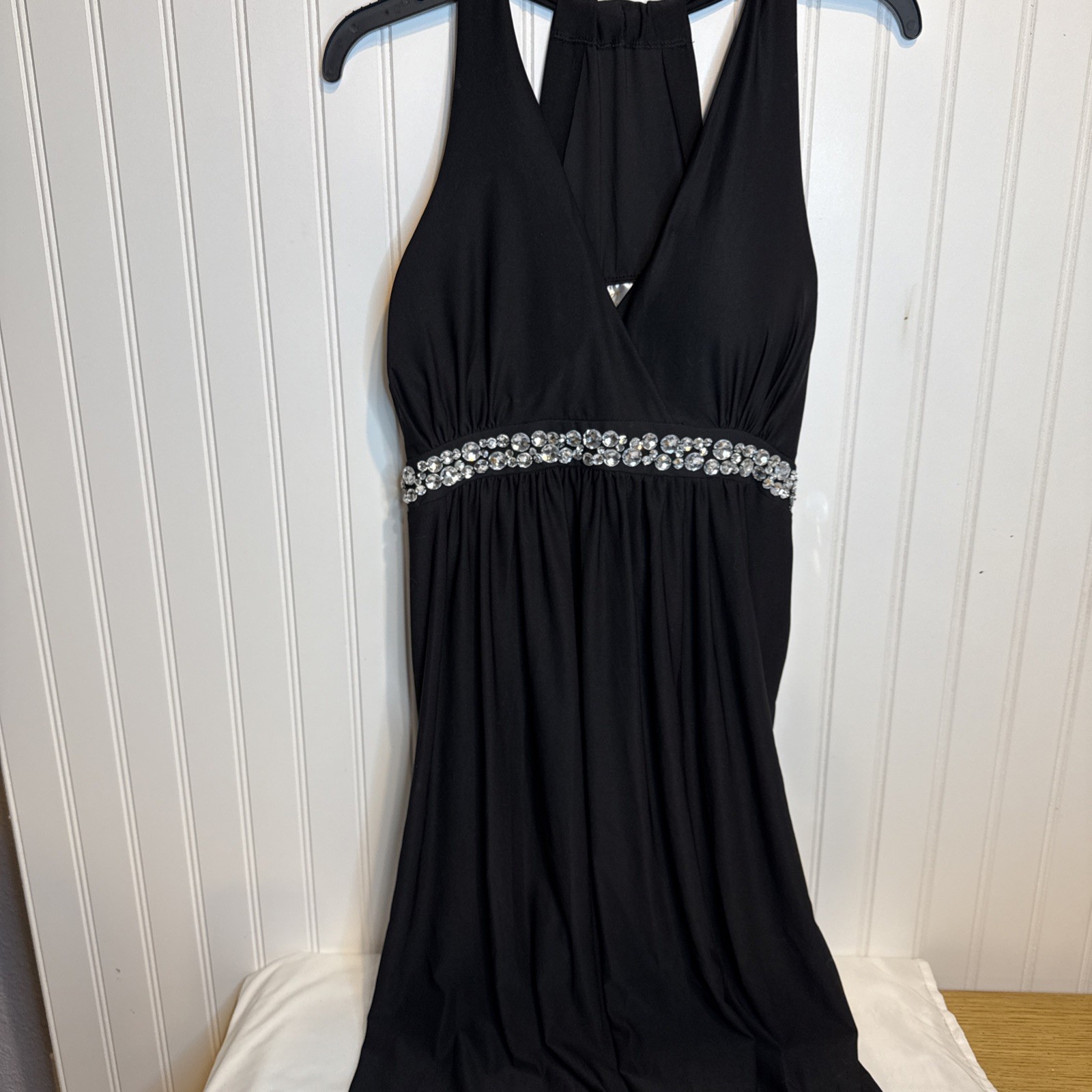 Undercover Woman’s 1X black nylon dress with Rhinestones