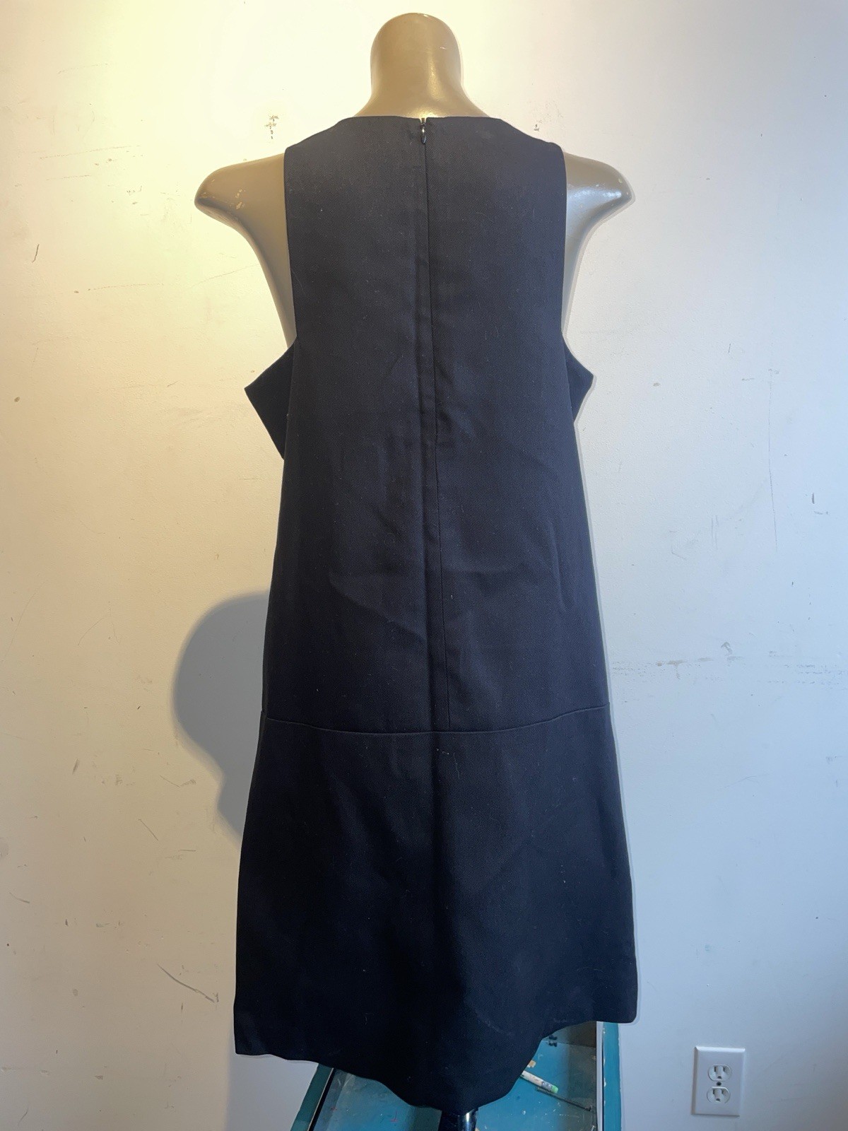 Emerson Fry Sleeveless A Line Mod Mini Dress Black