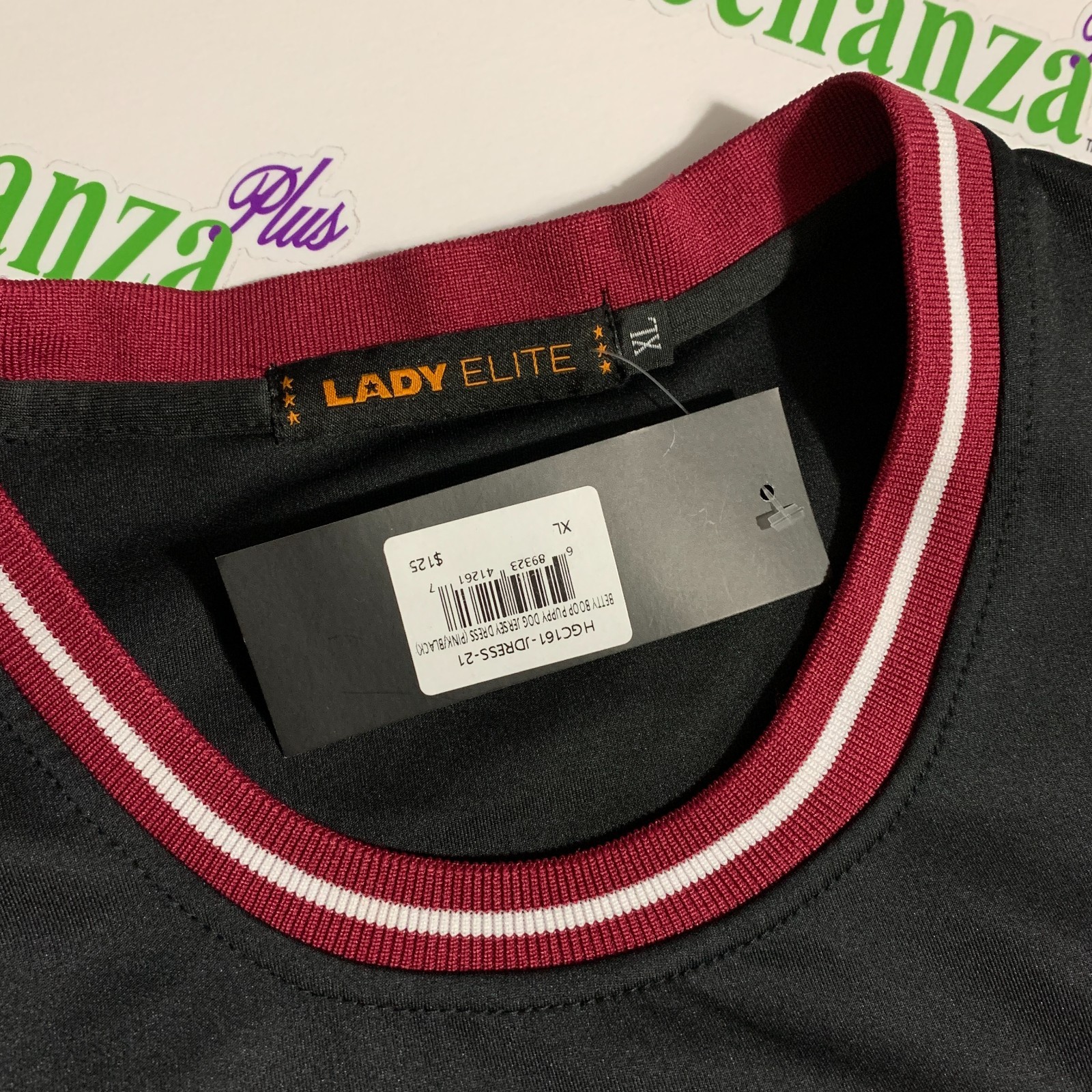 Headgear Classics Basketball Jersey Dress Lady Elite Betty Boop Pudgy Womens XL