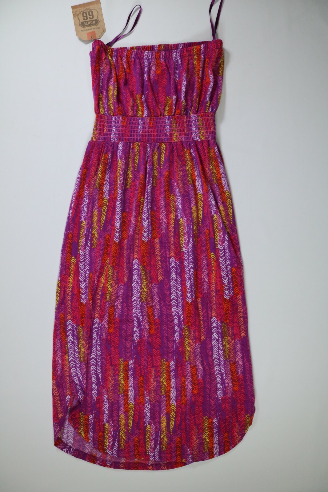 Womens Route 66 Multicolor Spaghetti Strap Dress XS NEW! NWT
