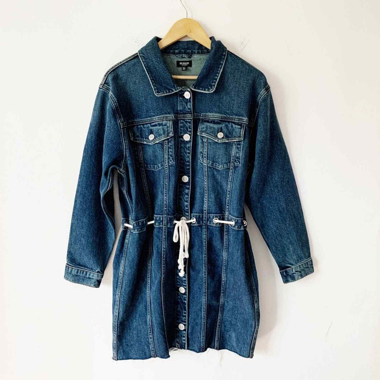 Hudson Drawstring Grommet Denim Dress