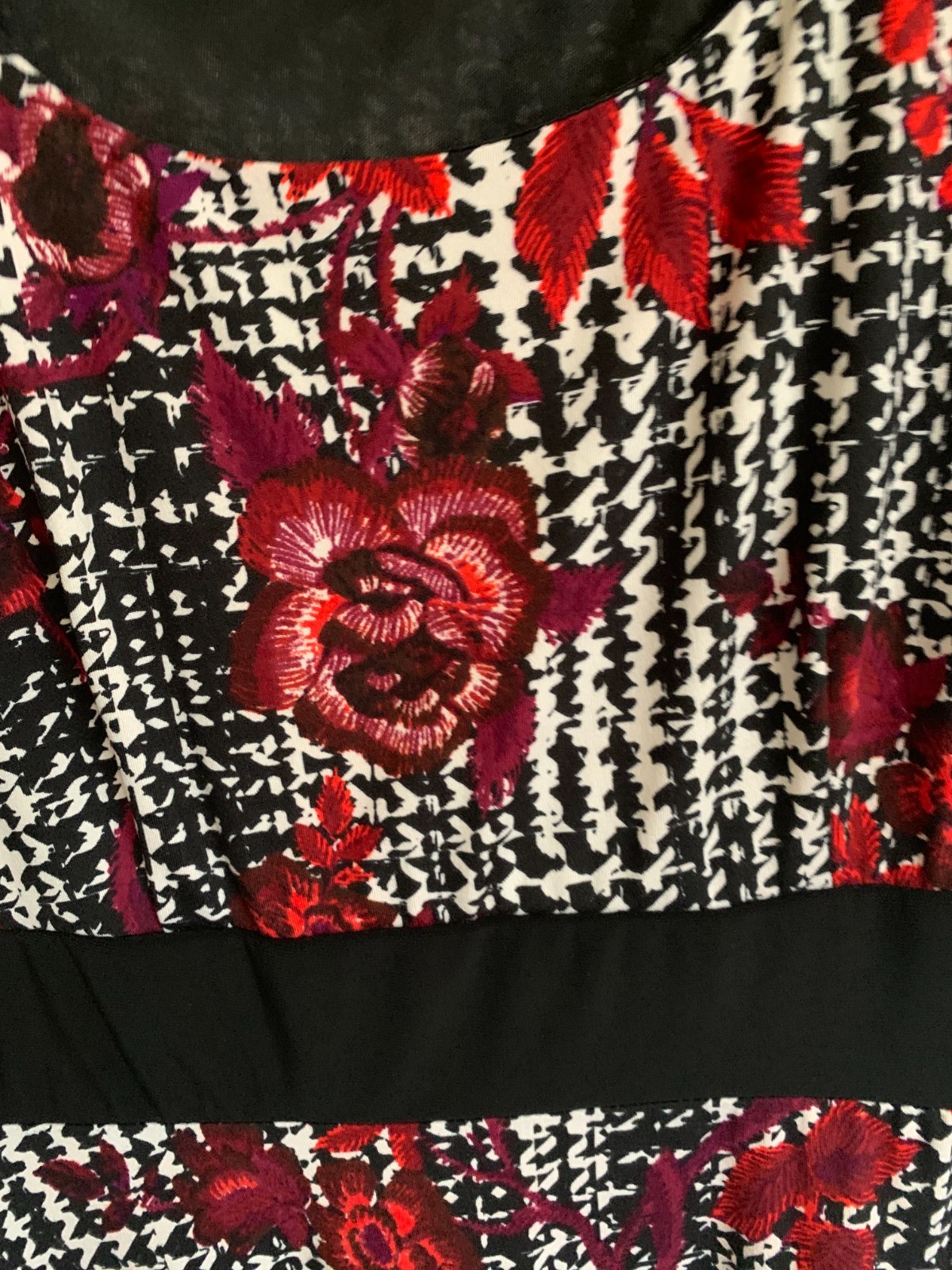 Perceptions NY Dress M Sleeveless FLARE SOFT FLORAL LINED