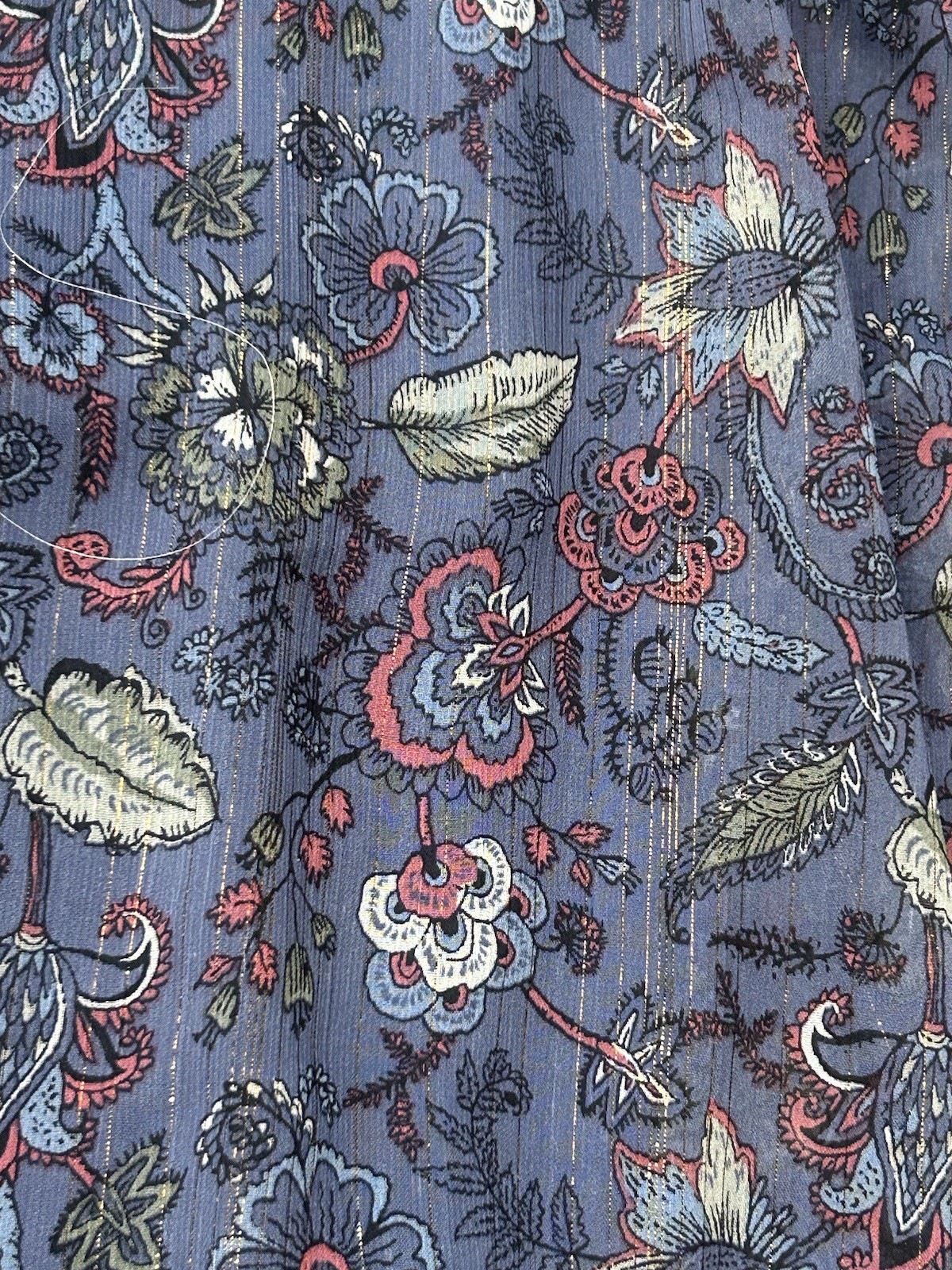 Maurices NWT Size SMALL Blue Tiered Ruffle Floral Leaf Paisley Dress Sleeveless