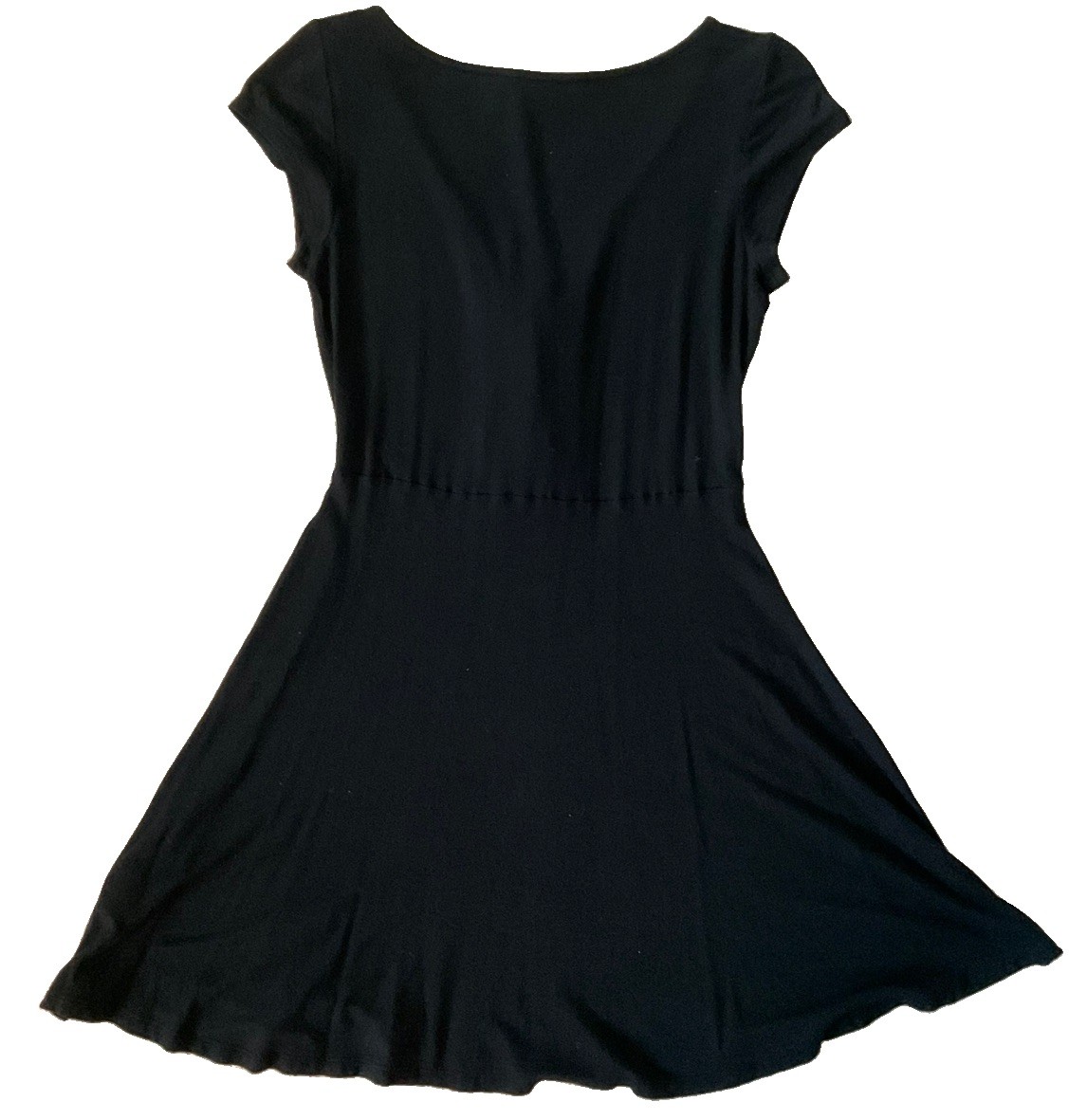 American Eagle Soft & Sexy Black Lace Up Front Cap Sleeves Mini Dress Women’s M