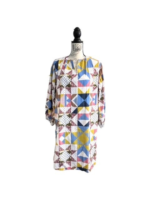 Brooke Wright Willow Quilt Dress Cotton Poplin Size Medium Cottage NWT USA MADE