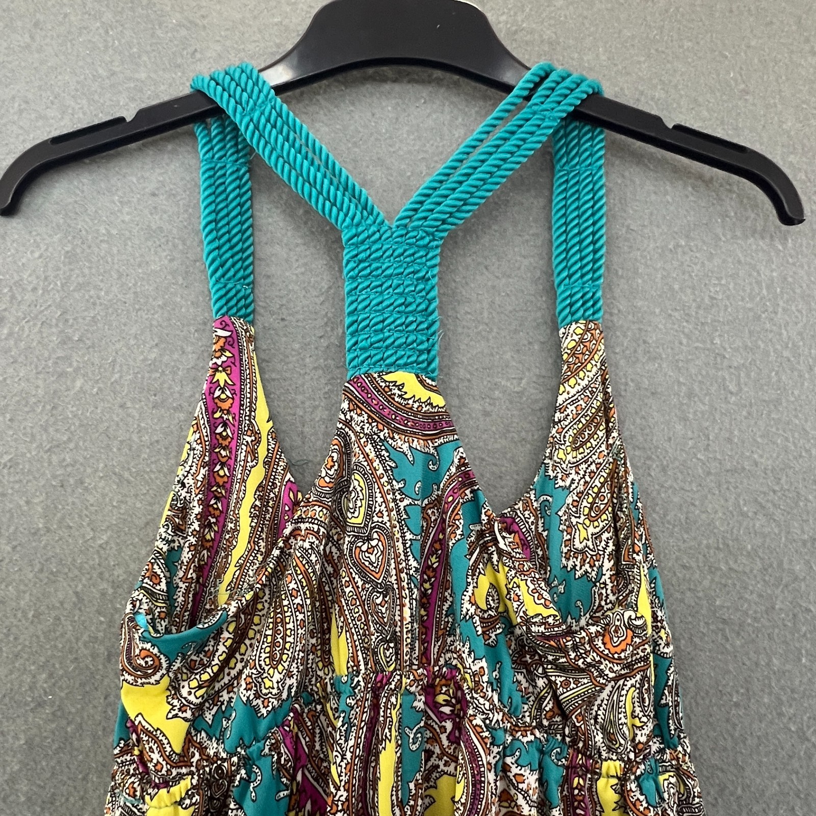 Seductions Paisley Maxi Dress Boho Festival Beach Holiday Stretch UK 8