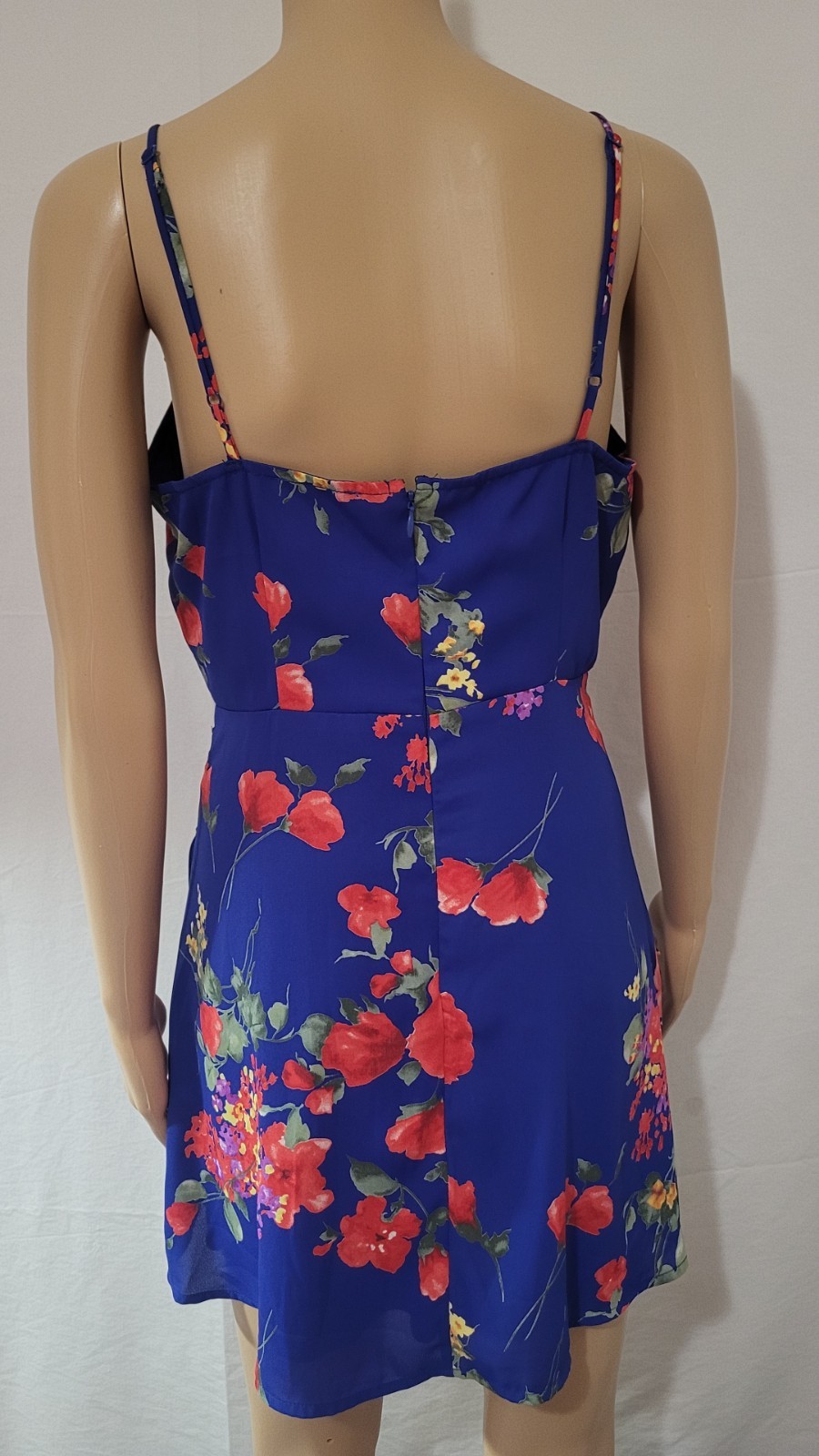 Altar’d State Womens Blue Floral Sundress Fit & Flare Size Medium Multicolor