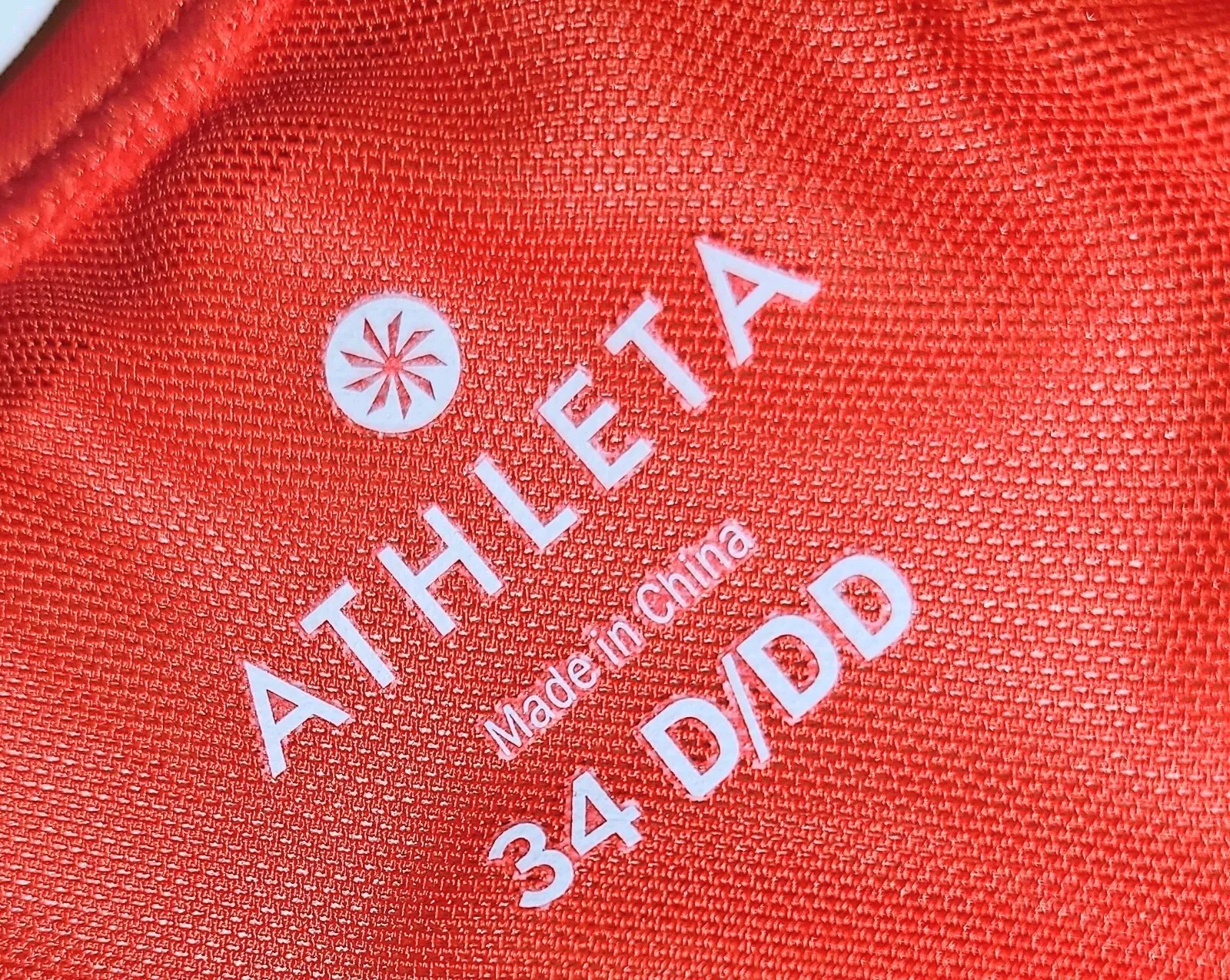Athleta Womens Size 34D/DD Halter Built In Bra Beach Sundress Red NWT