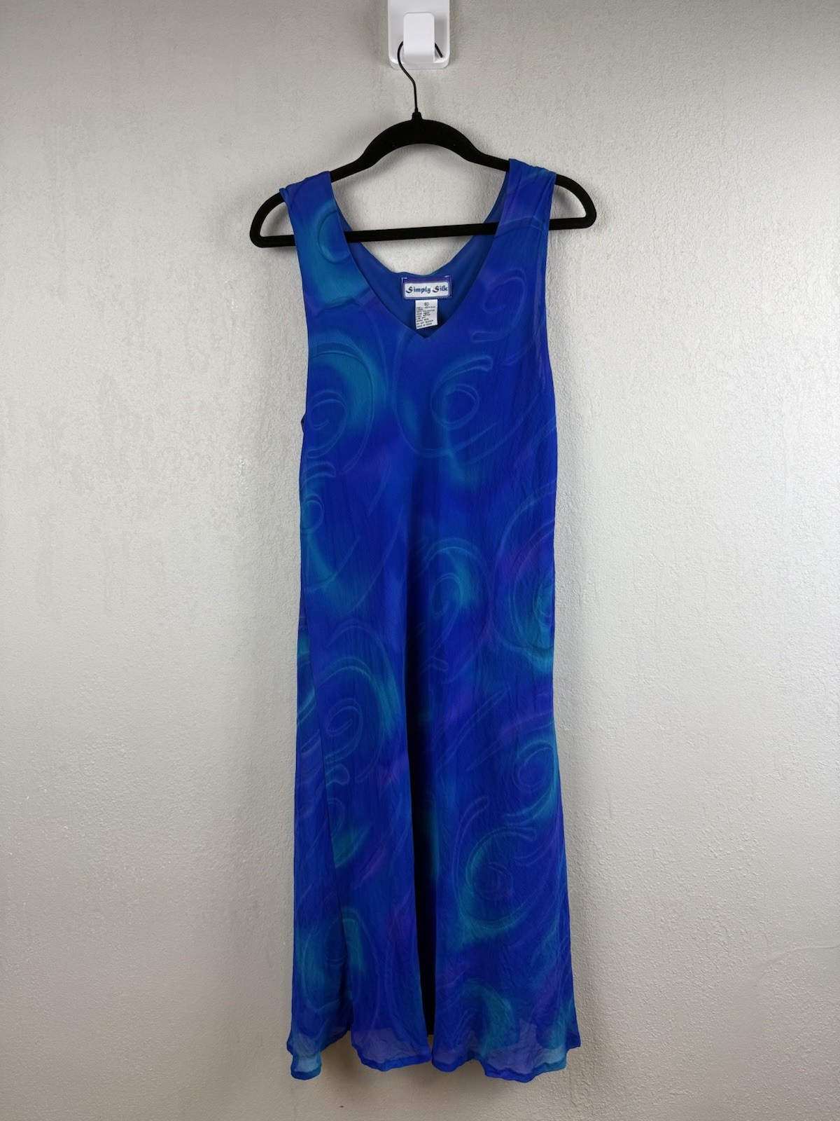 Simply Silk 100% Silk Summer Beach Sheer Fairycore Dress