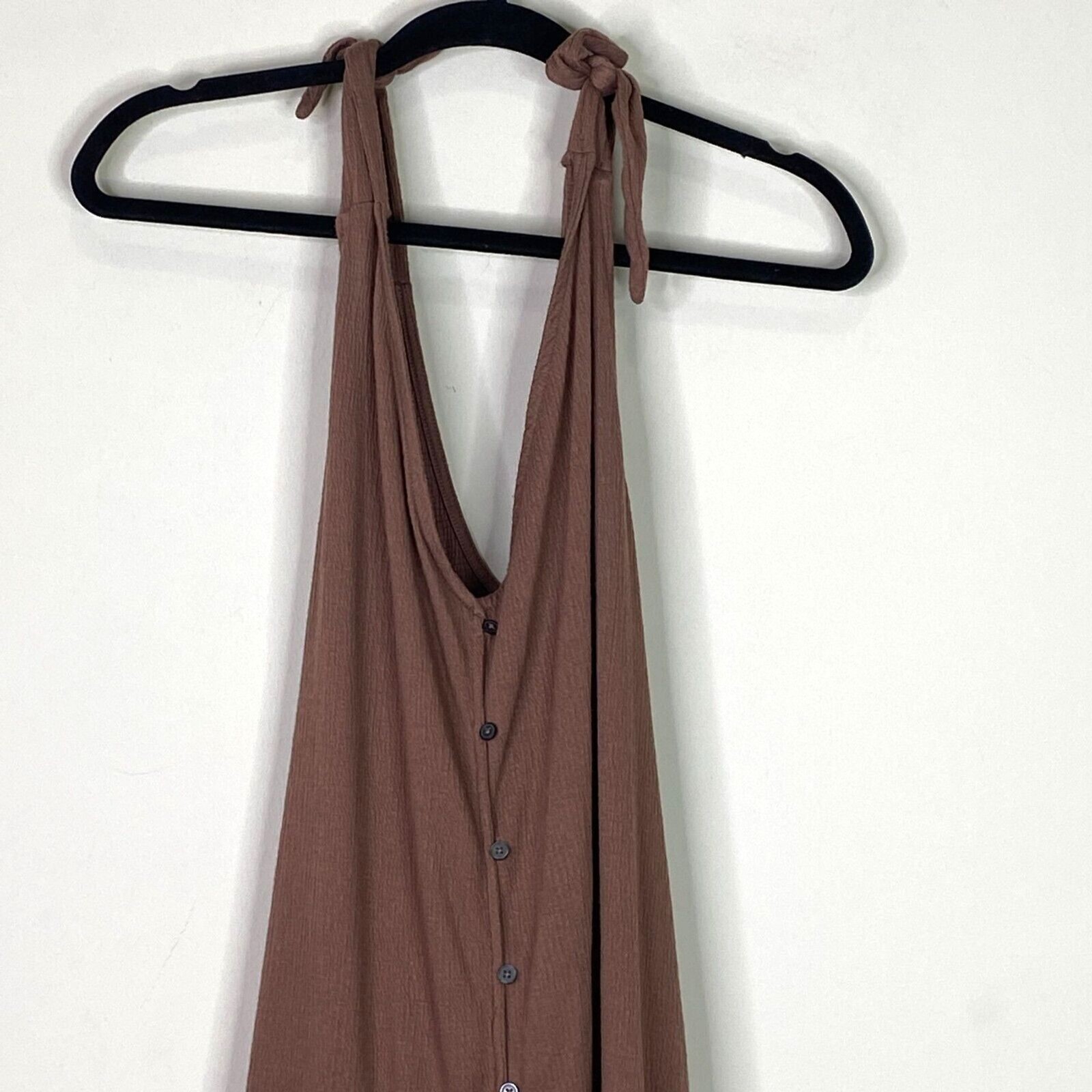 Ann Taylor LOFT 2021 Bow Strap Button Flounce Dress Women’s Size Small
