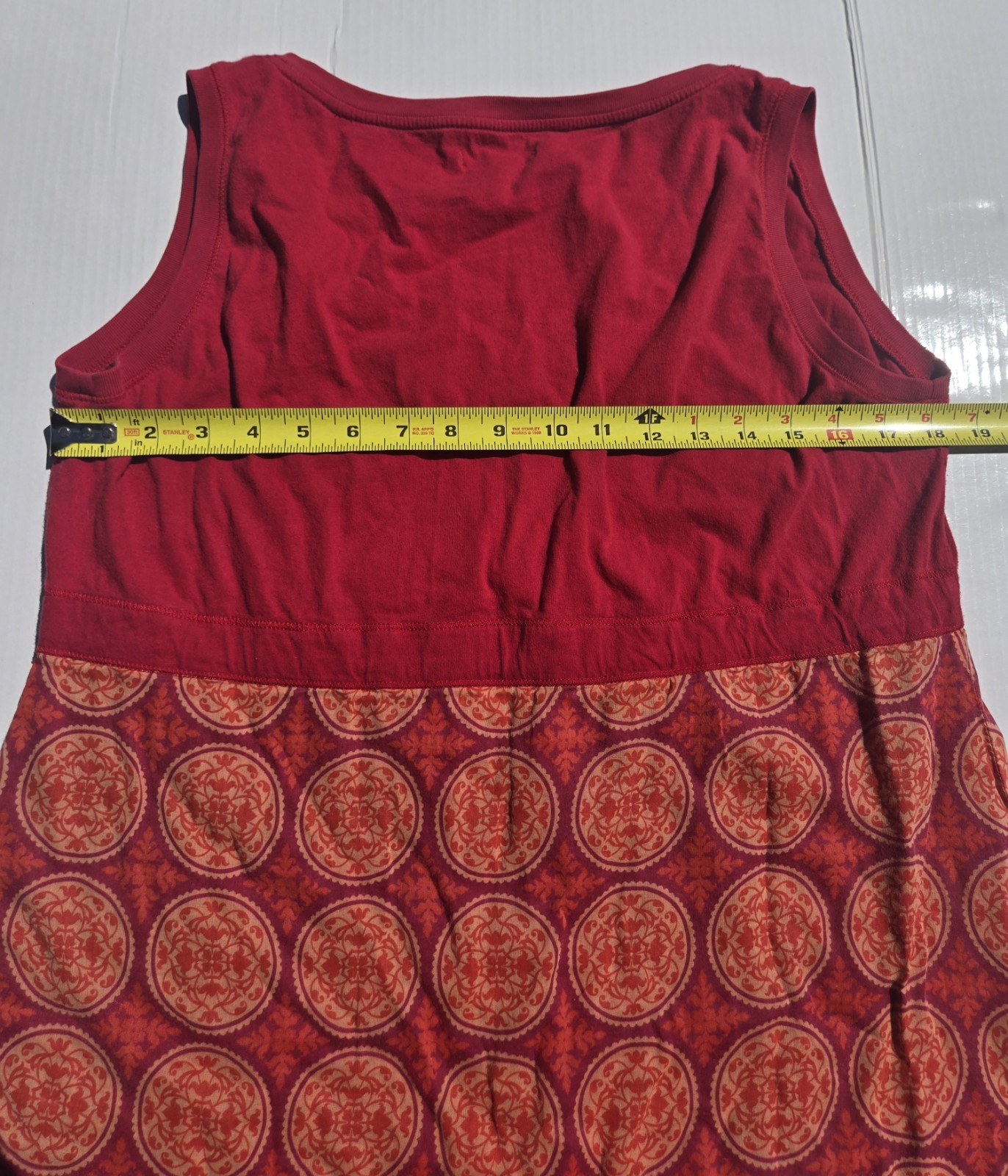 Vintage Boutique VAri-O-De Casual Elegance Babydoll Top Boho Cotton Size M
