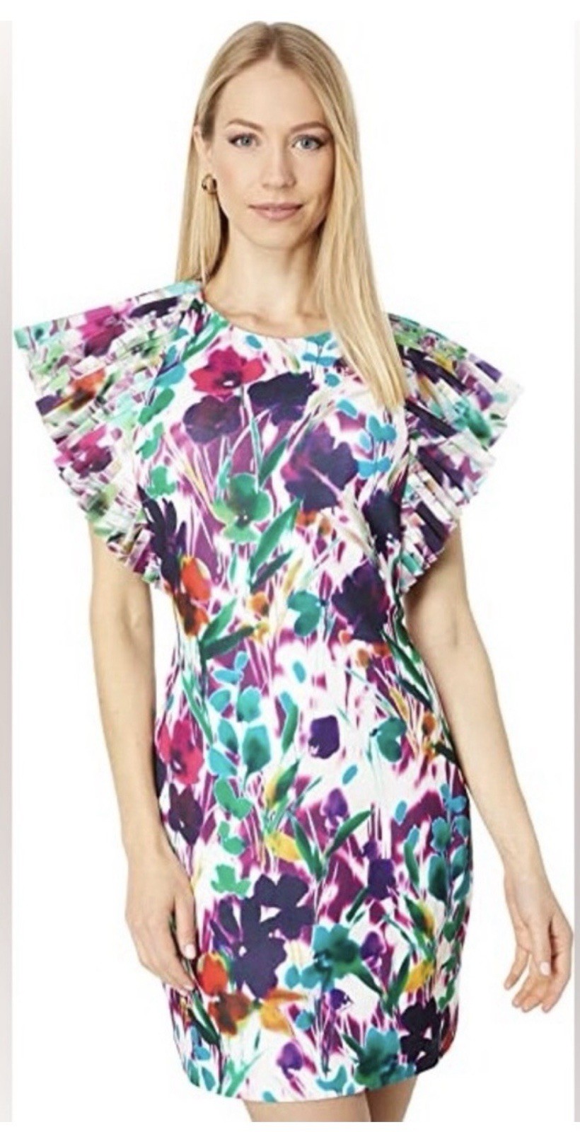 One33 Social by Badgley Mischka Mini Dress Floral Size 2 Excellent Condition