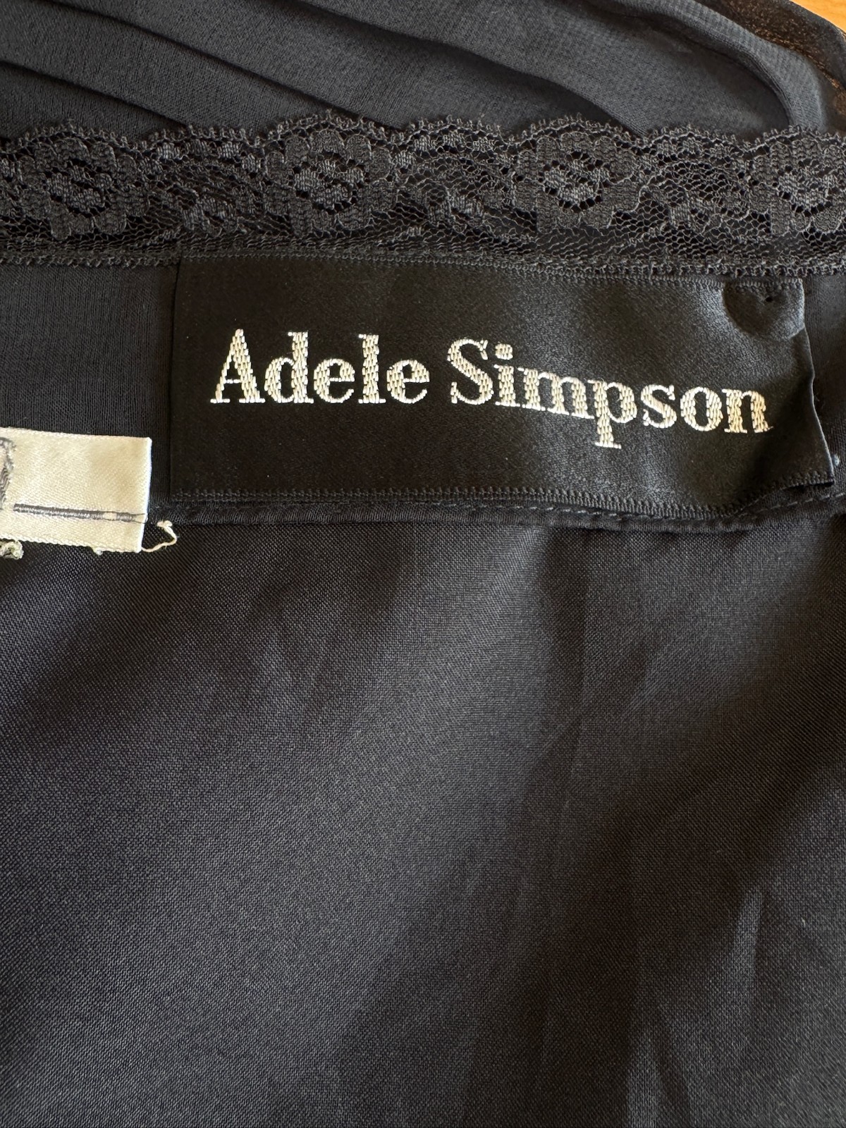 Adele Simpson I. Magnin Vintage 70s Black Chiffon Pleated Sleeveless Maxi Dress