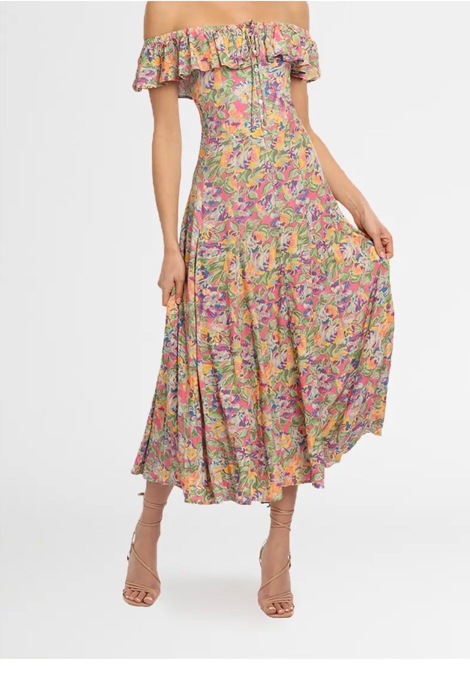 Spell Dolly Off Shoulder Sundress “Popsicle” size S AU8/ US4 BNWT