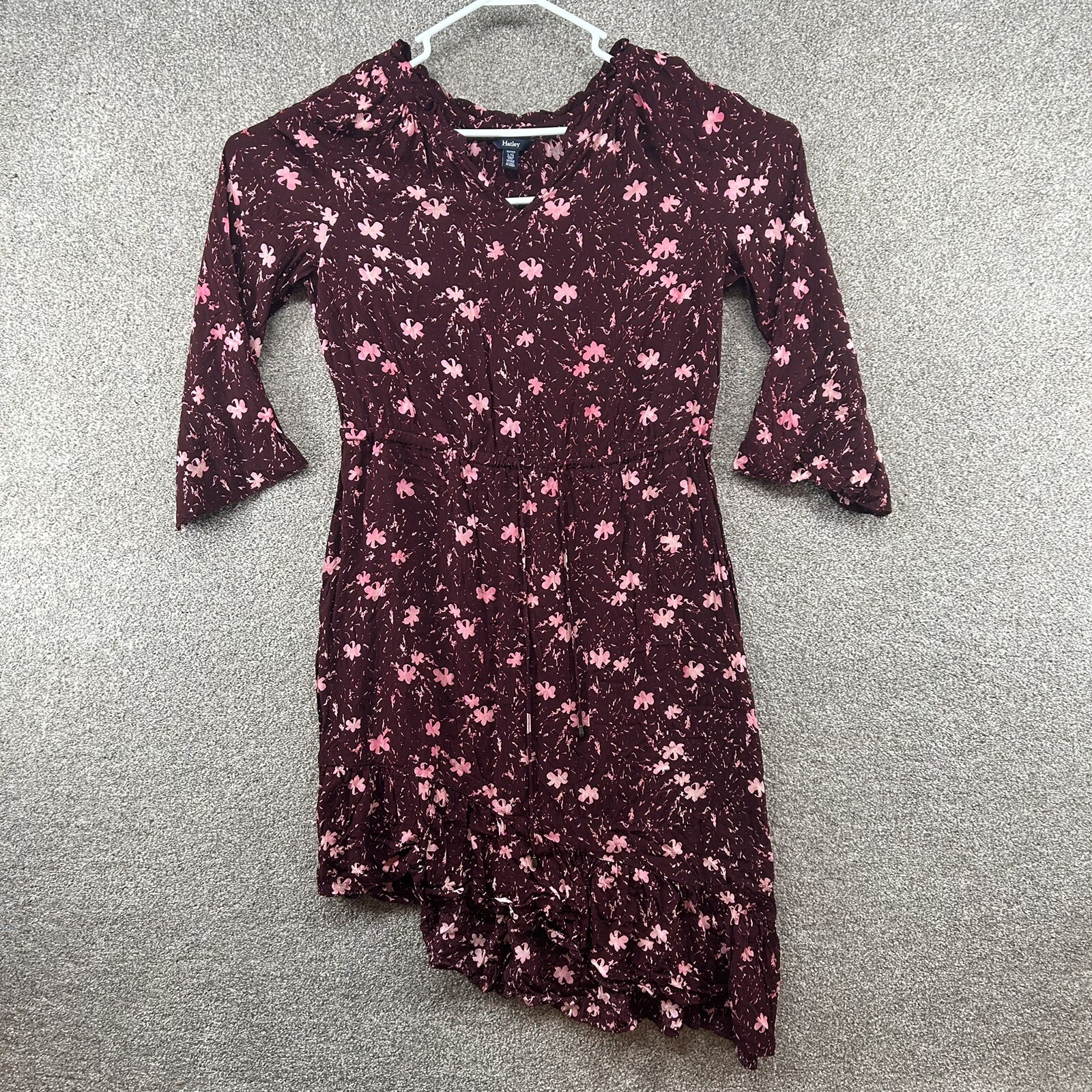 Hatley Women’s Size L Maroon Raspberry Pink Shift Dress