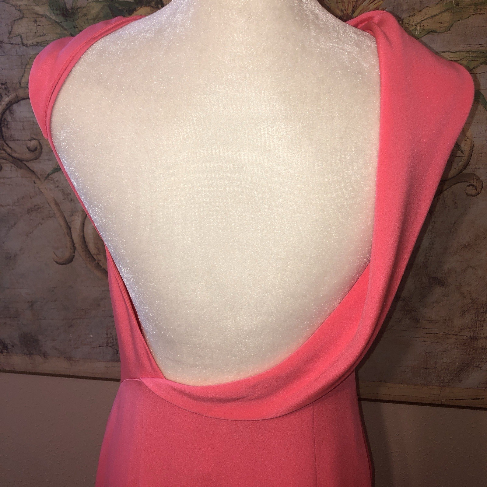 Sz 8 Cushnie et Ochs Pink Anna Open Back Silk Mini Dress