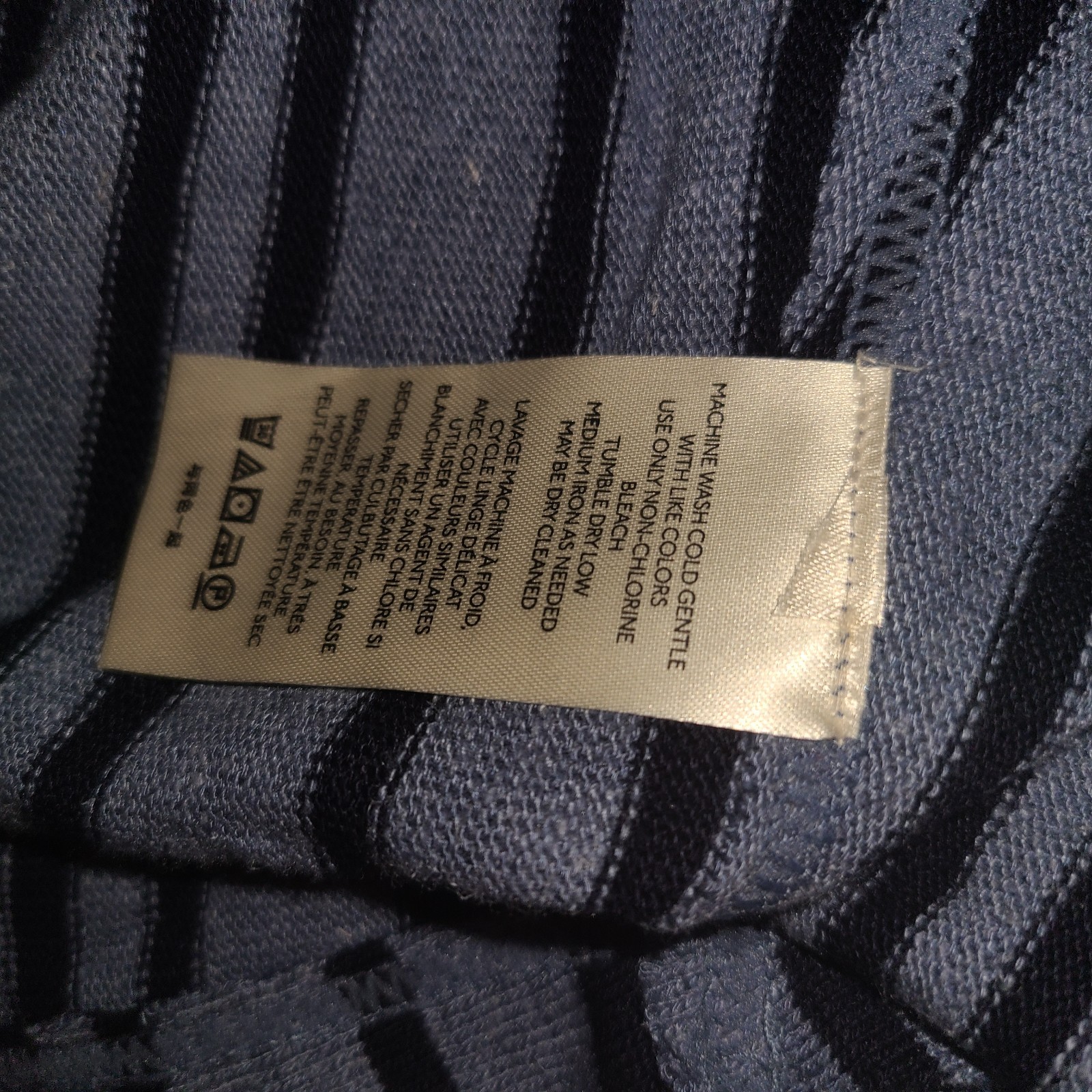 4920) NWT FREE PEOPLE small blue knit dress striped at knee new