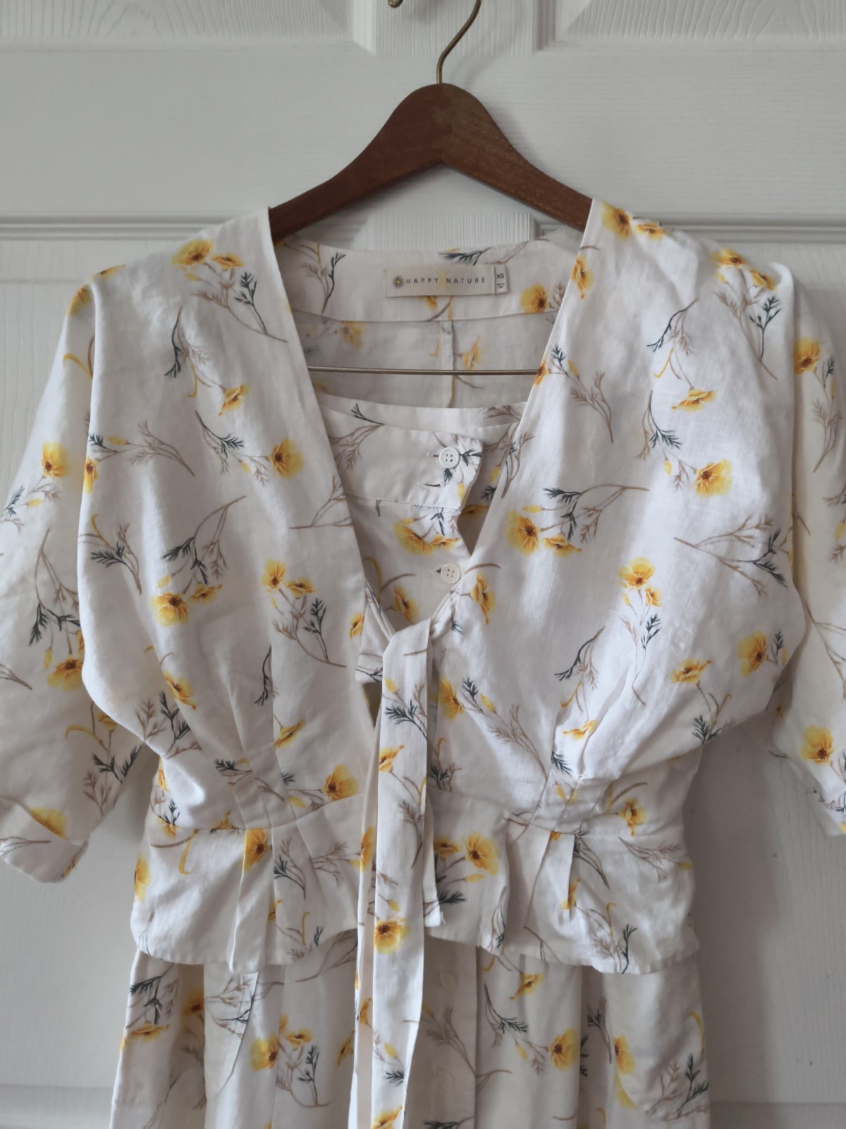 Happy X Nature Kate Hudson Floral Printed Dress Linen Skirt Top Set Size 0
