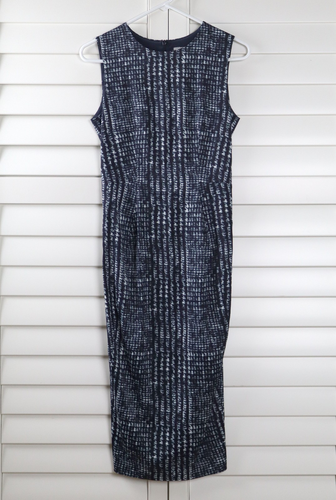 SPORTMAX CODE Max Mara $965 Houndstooth Glen Plaid Sheath Dress Size US 6