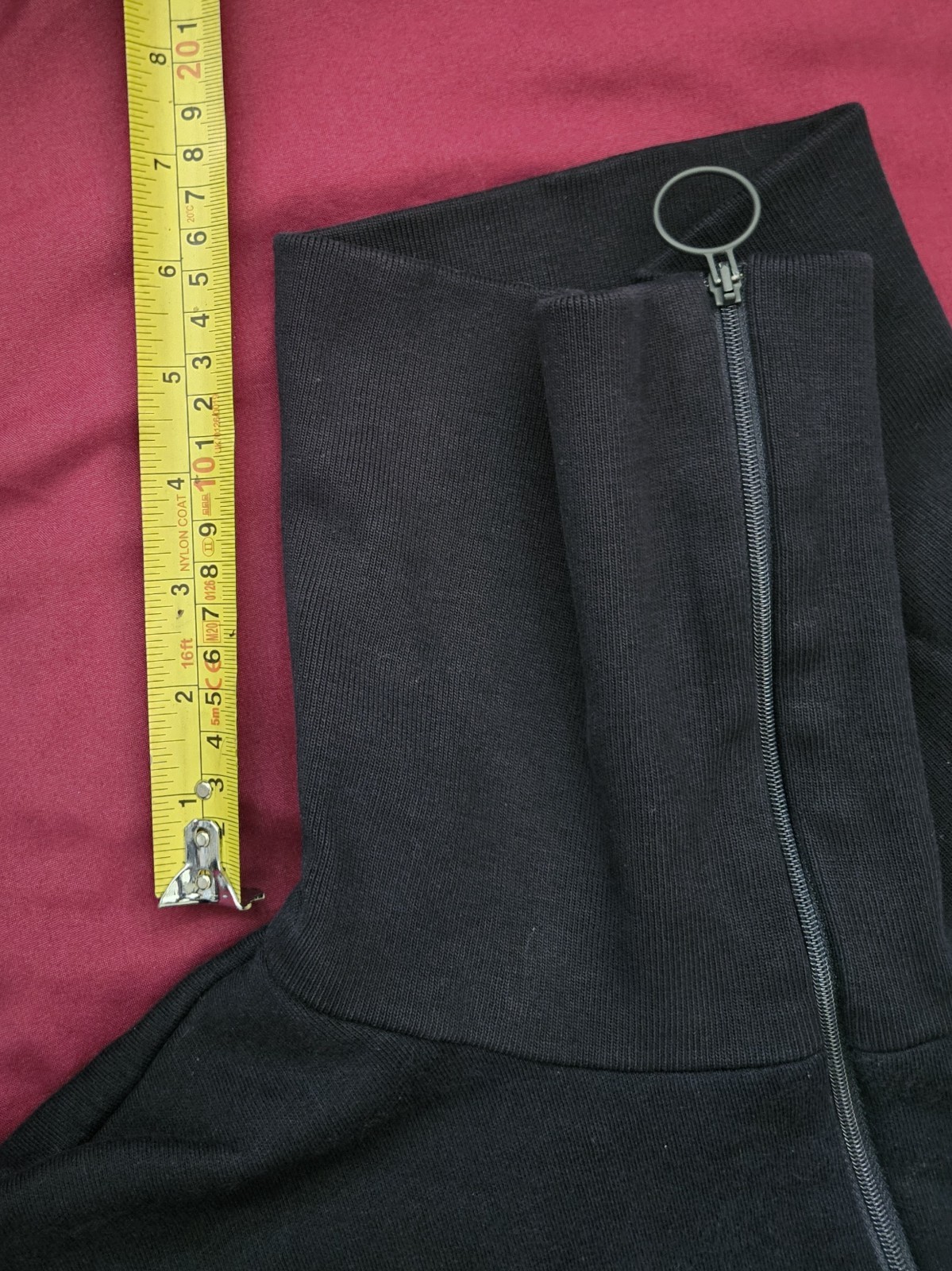Lacoste Oversized 1/4 Zip Jacguard jumper Dress Womens Size 44