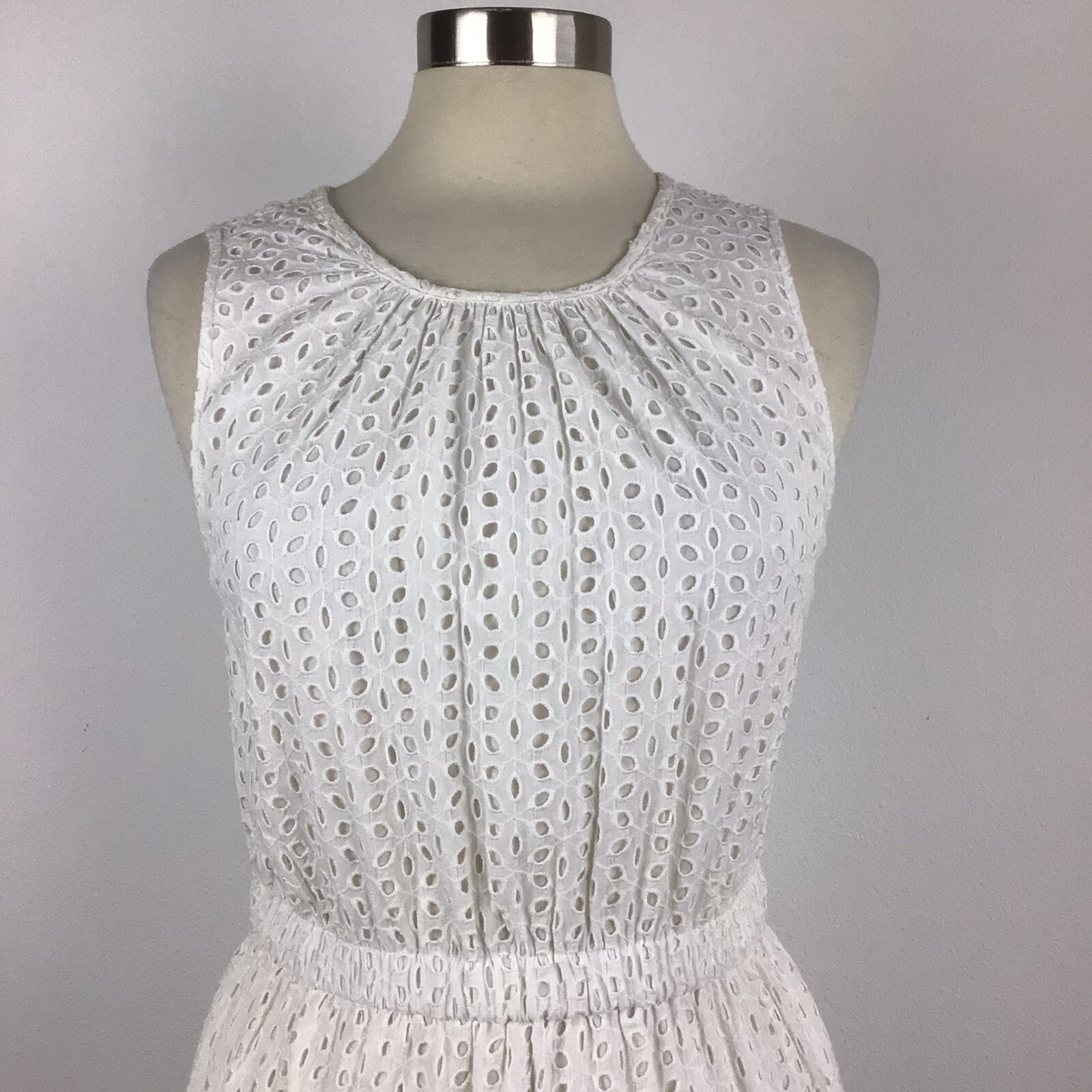 Womens Peter Som For Design Nation Size 8 White Eyelet Dress Sorority