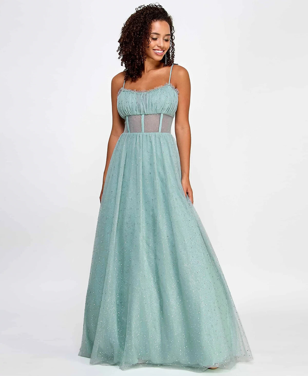 Say Yes Juniors Rhinestone-Embellishe Seagreen 5/6