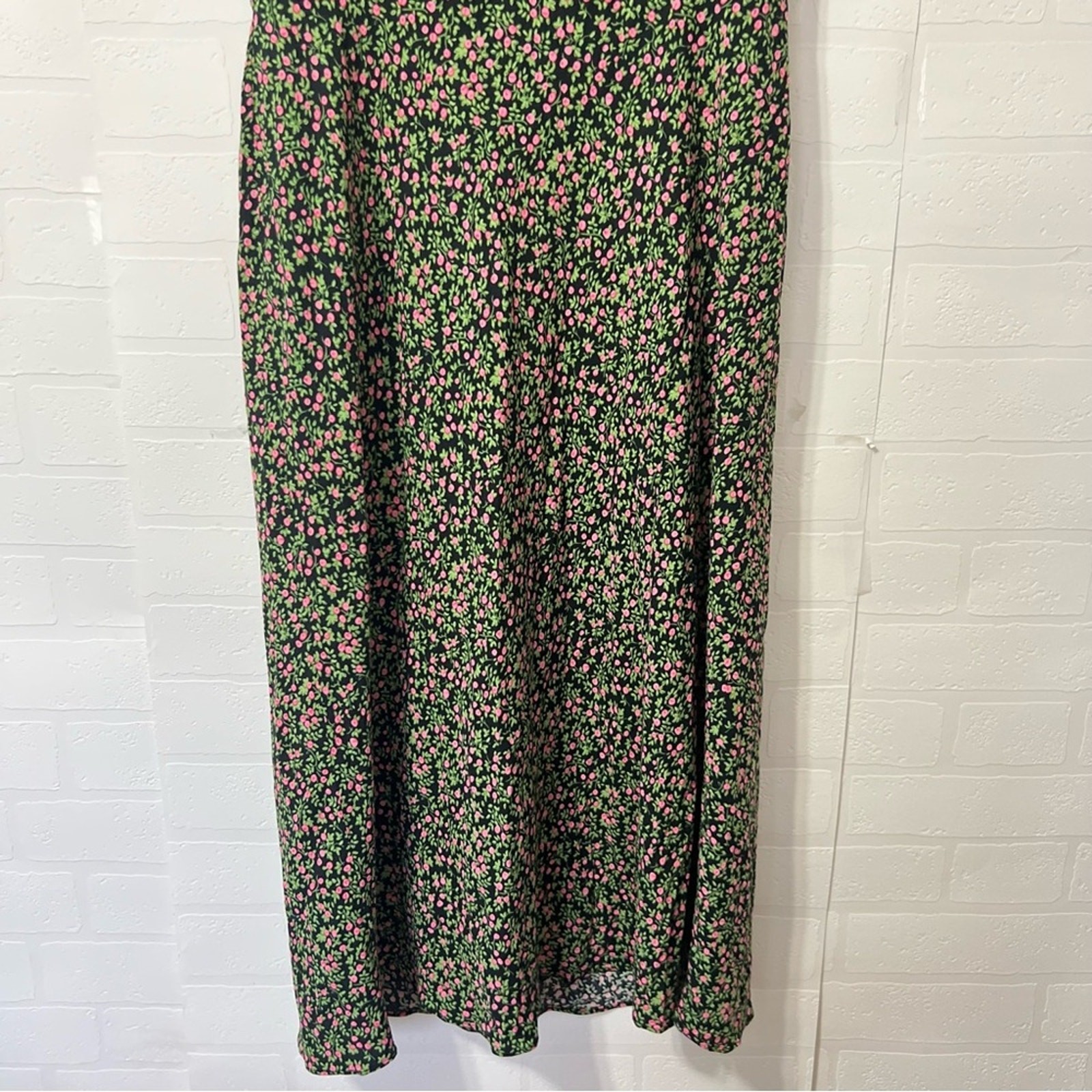 J Crew Floral Cottagecore Midi Sweetheart Neck Puff Sleeve Milkmaid Dress Size 4