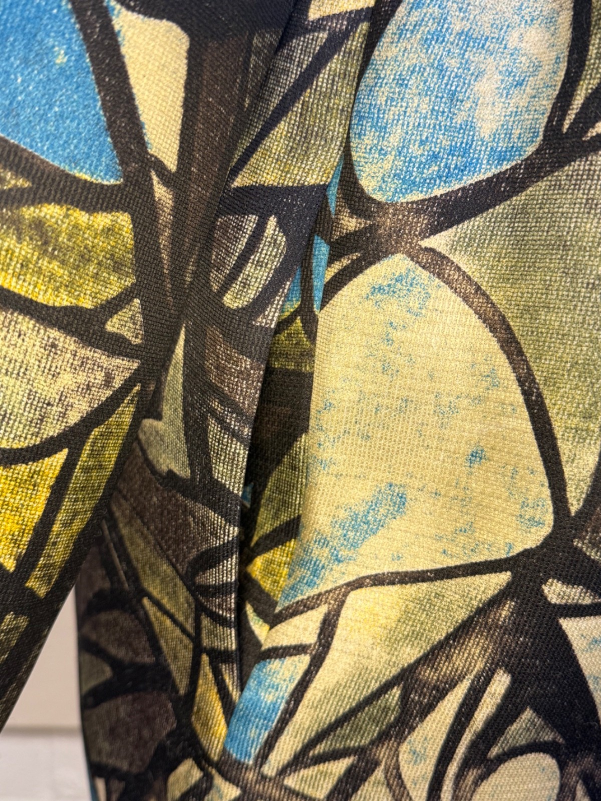MARNI Abstract Cathedral Print Silk Wool Dress SIZE IT40 US8 M, Fall 2008 Runway