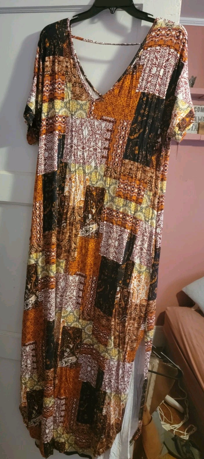 Grecerelle Breezy Light Side Slit Ankle Length Dress Sz 2x
