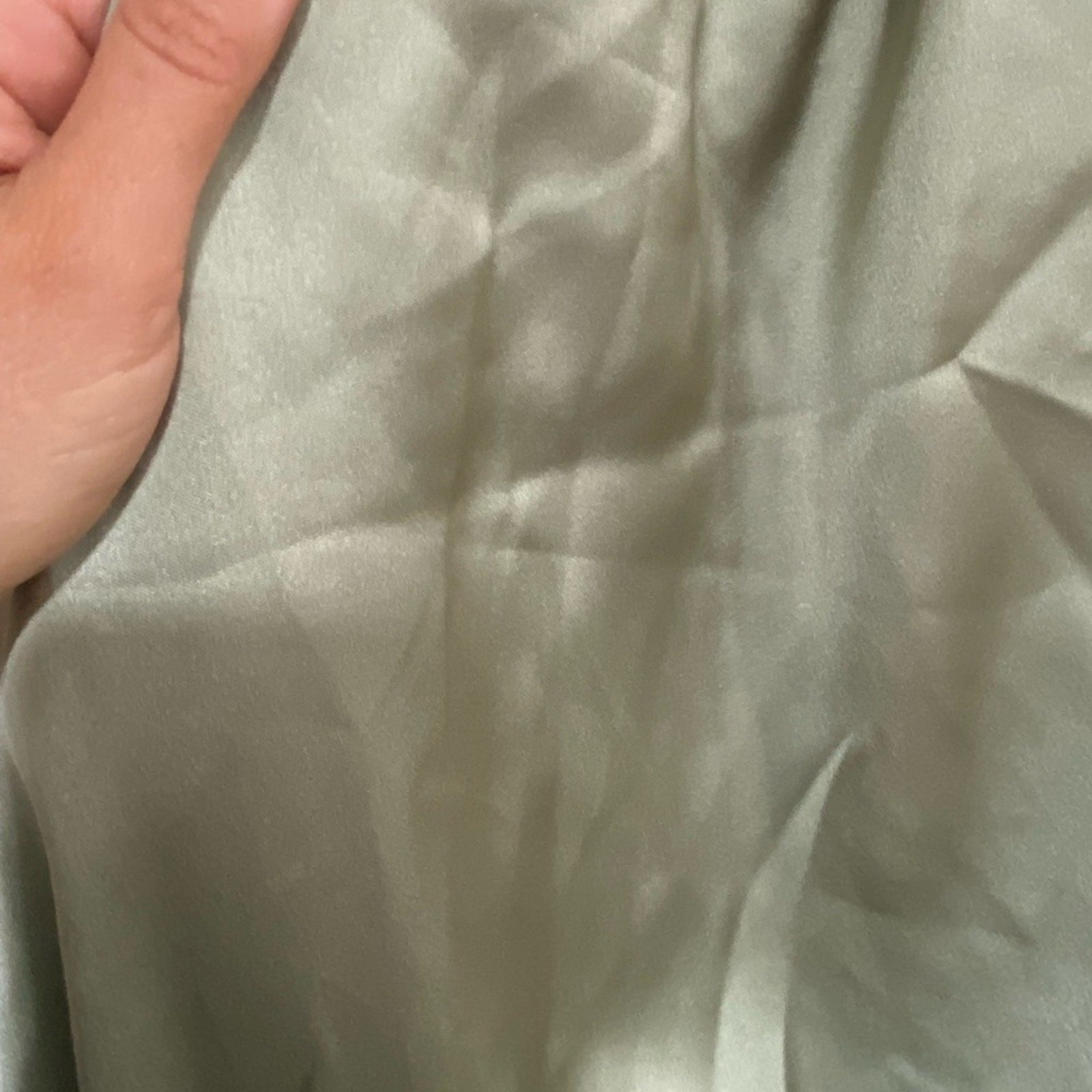 Nadia One-Shoulder Satin Maxi Dress Petal & Pup Sage Size 4 NWI
