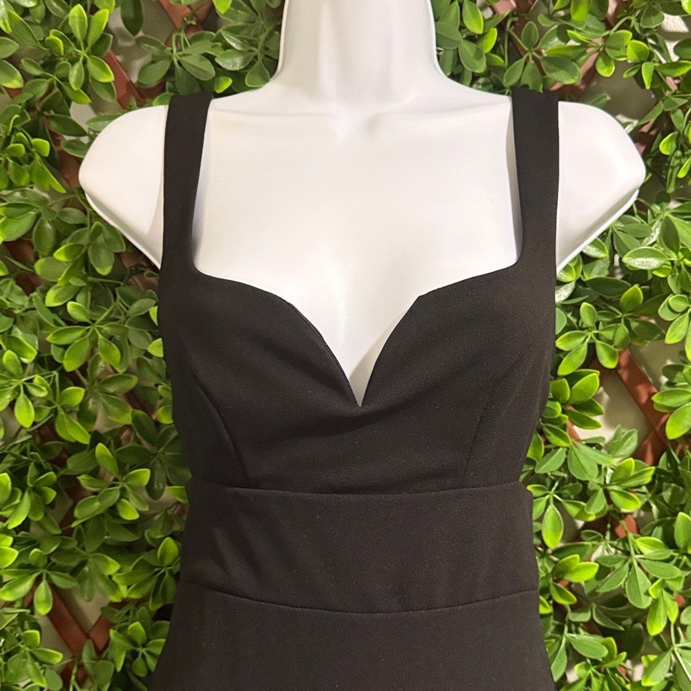 Simply Desirable Black Sleeveless Cutout Column Dress