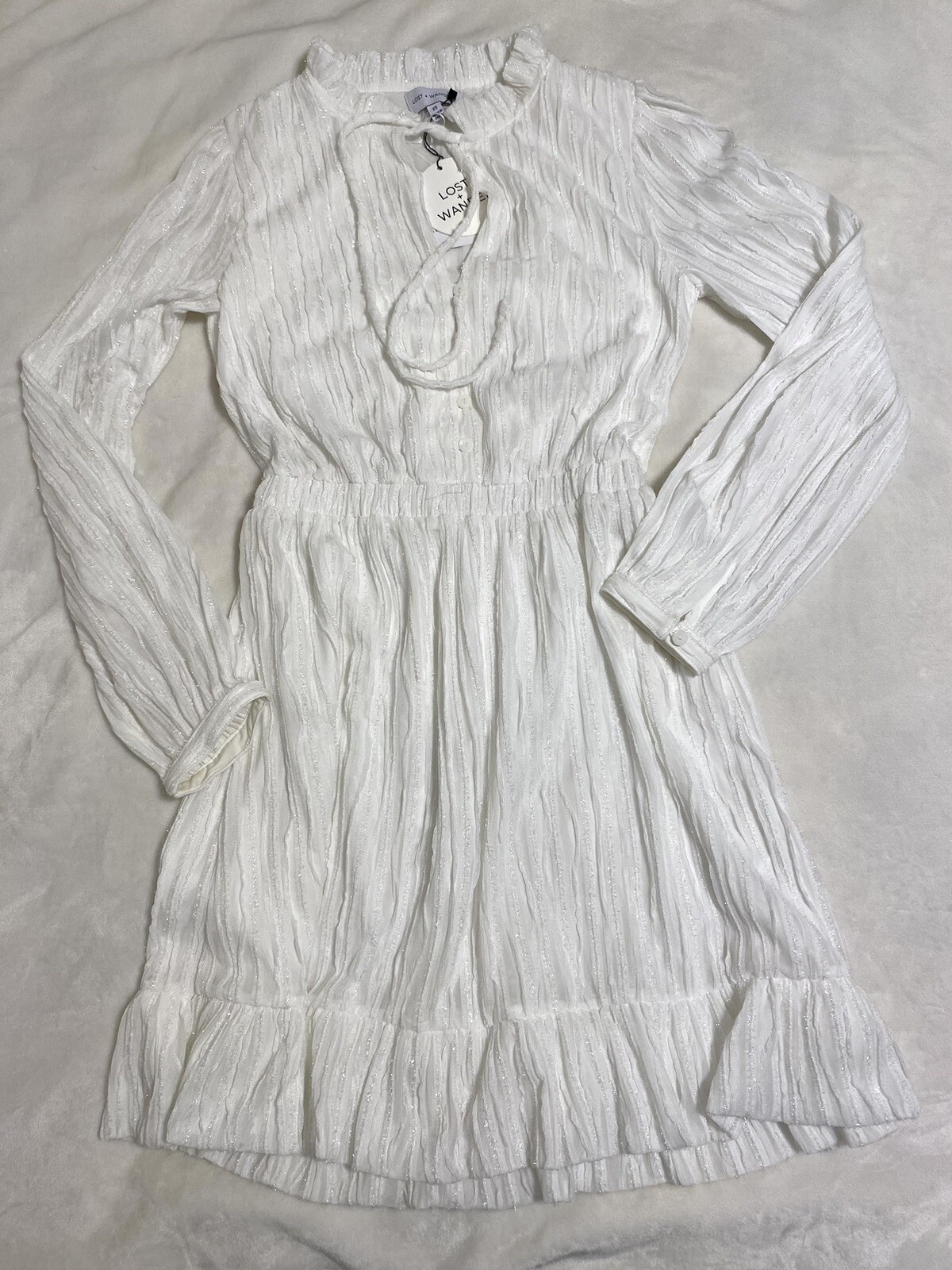 Lost + Wander Enchanted Glow Mini Dress Long Sleeve Size XS/ Small Women’s