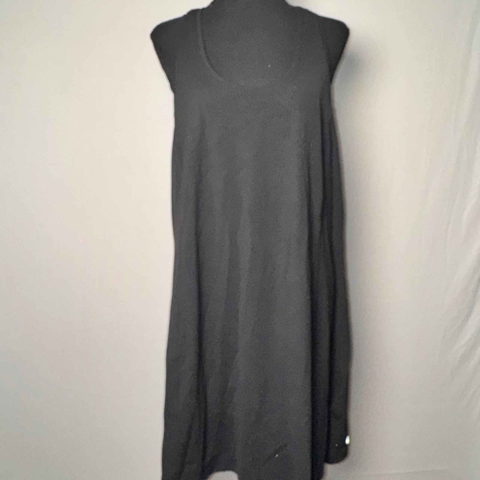 Athleta On My Way Dress Black Racerback Shift Mini Travel Activewear 1X