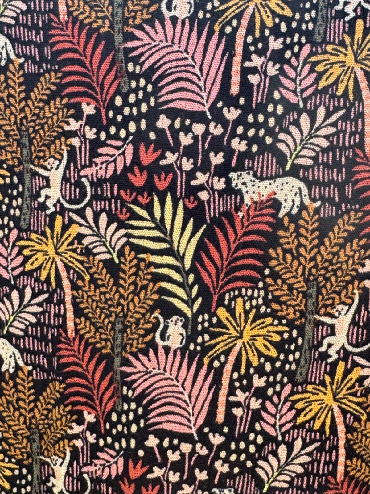 Loft Womens Paradise Lost Mini Dress Size S Jungle Animal Pintuck Pleat Cats