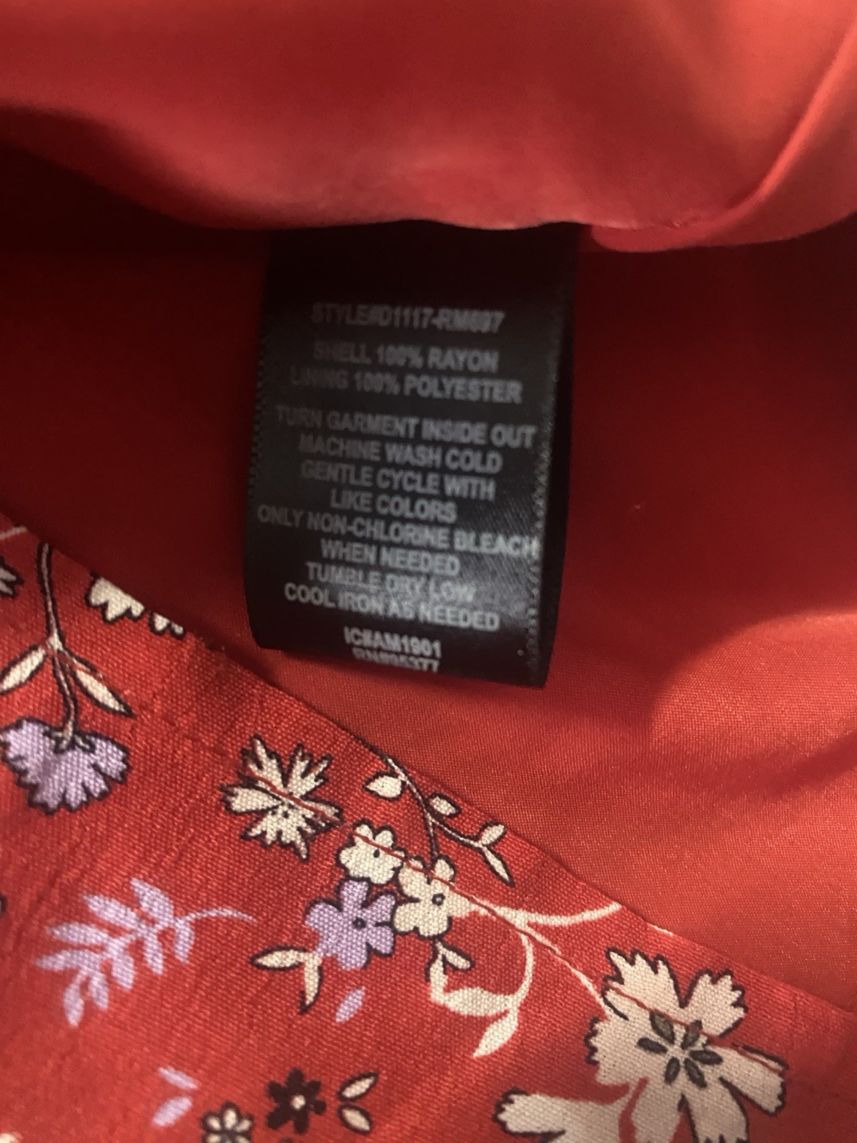 Sanctuary Women’s Floral Spring Red Cottagecore Faux Wrap Dress Size Medium