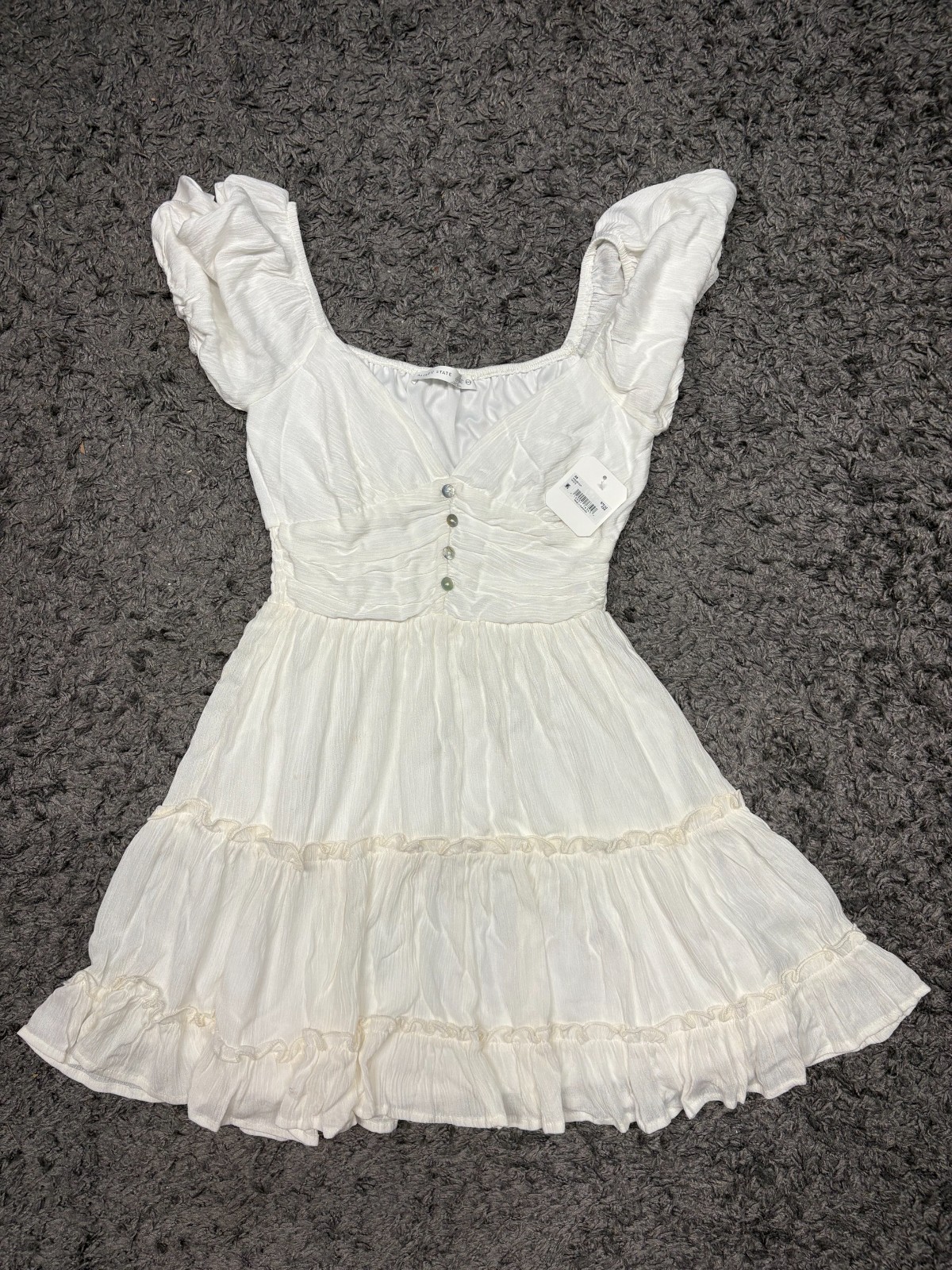 NWT Altar’d State Beautiful White Dress Women’s Size XXS MSRP $78.00