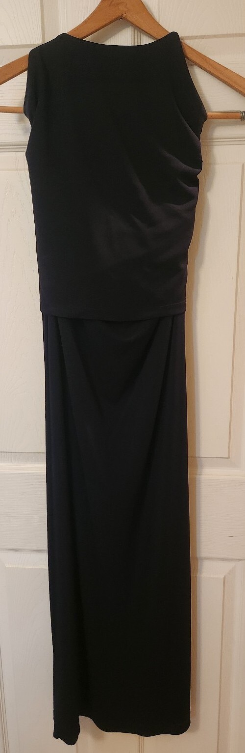 Women’s Navy Blue Two Piece Long Strappy Dress/Skirt And Top Size 10