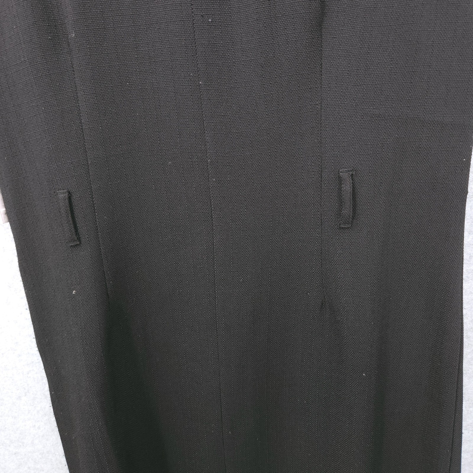 Julia Jordan Trench Black Button Sheath Sleeveless Dress Womens Size 8 READ