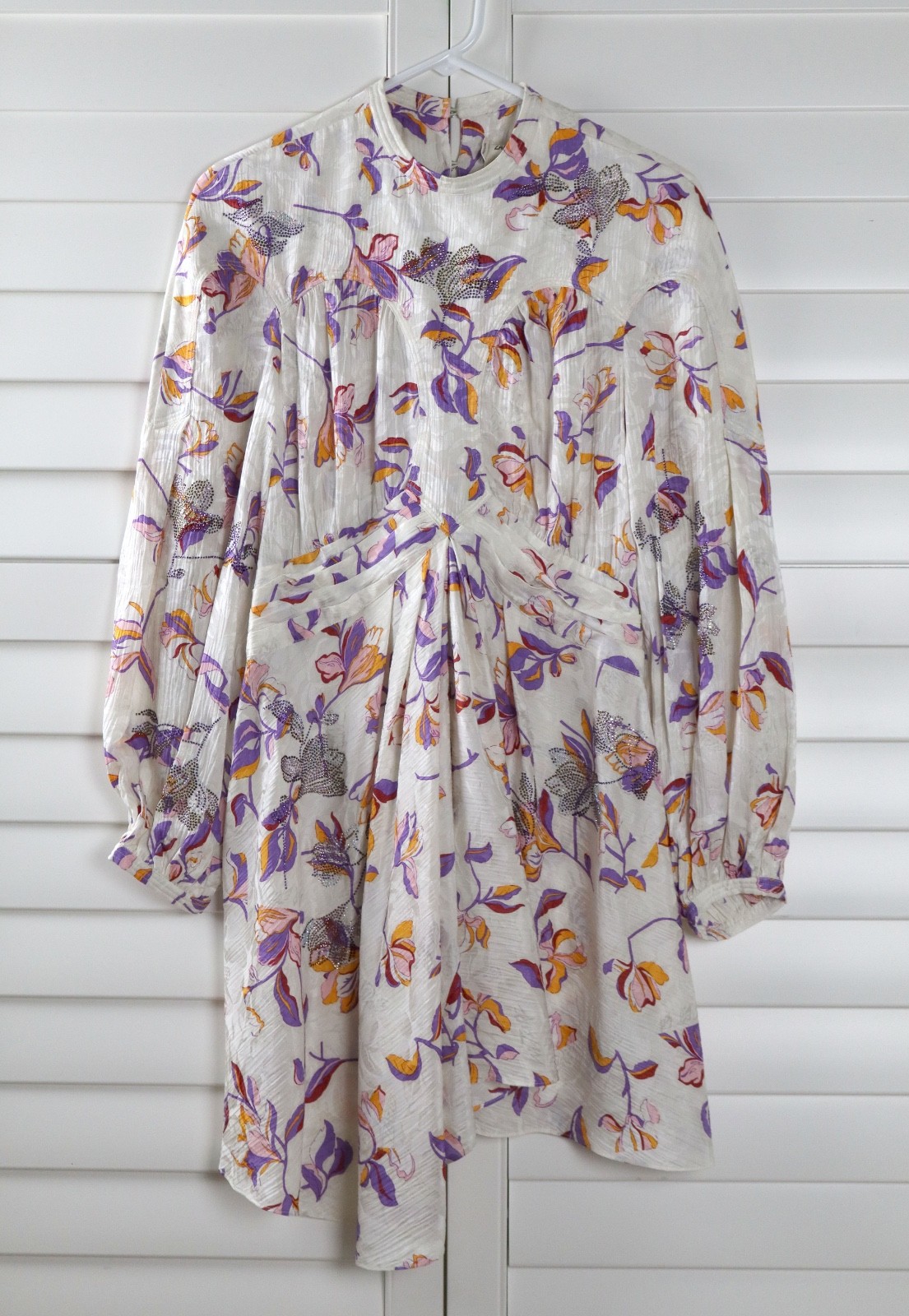 ZADIG & VOLTAIRE Defile Paris NWT $898 Rivage Jacquard Cut Flowers Dress Size XS