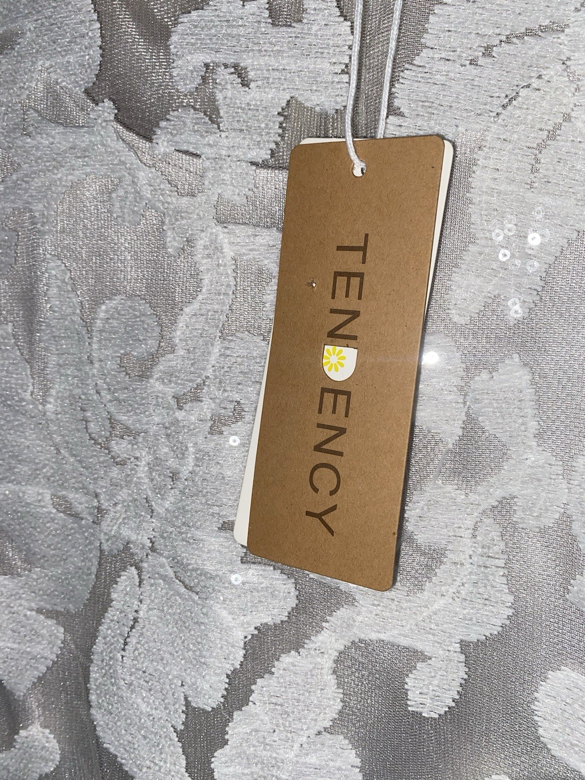 Tendency Occasion Dress Size 8/36 Nude Ivory Vintage Look Sequinned Wedding