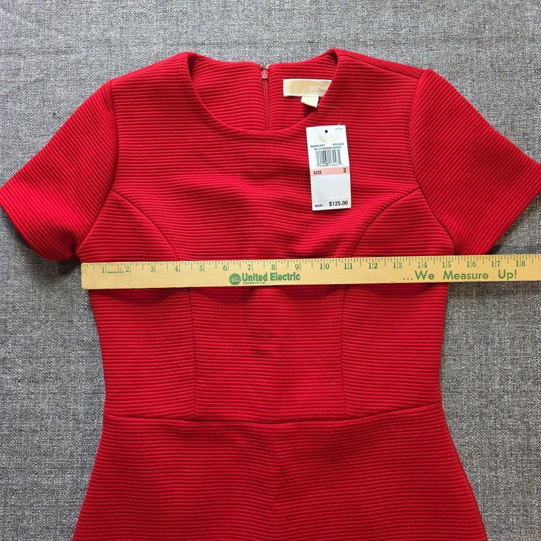 Michael Kors Dress Red Blaze Womens Size 2 NWT (Small Mark)