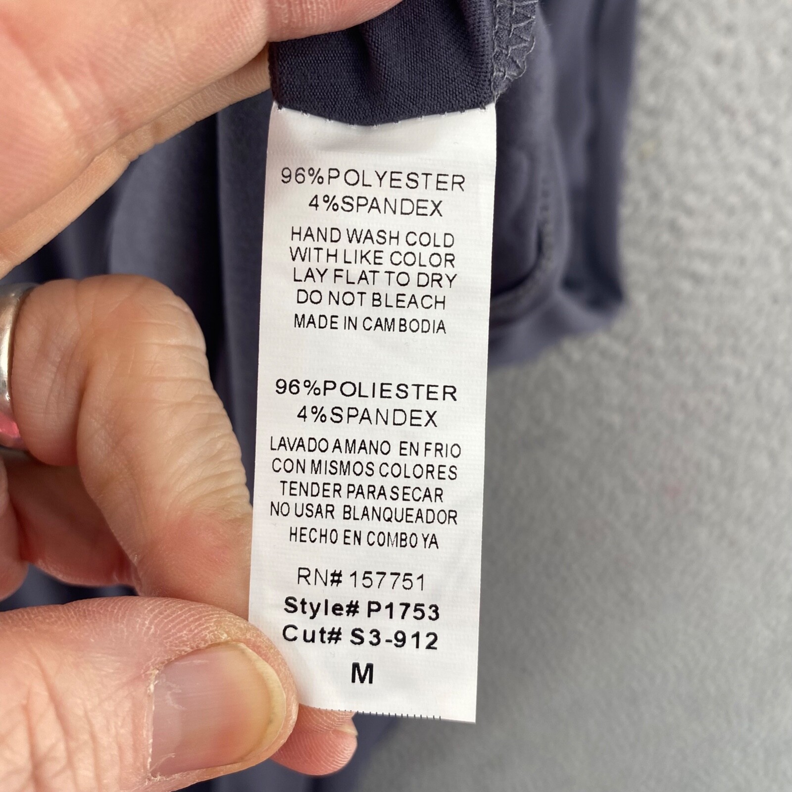 Shop Basic USA Dress Women Medium Gray Blouson Empire Surplice Short Sleeve NWT