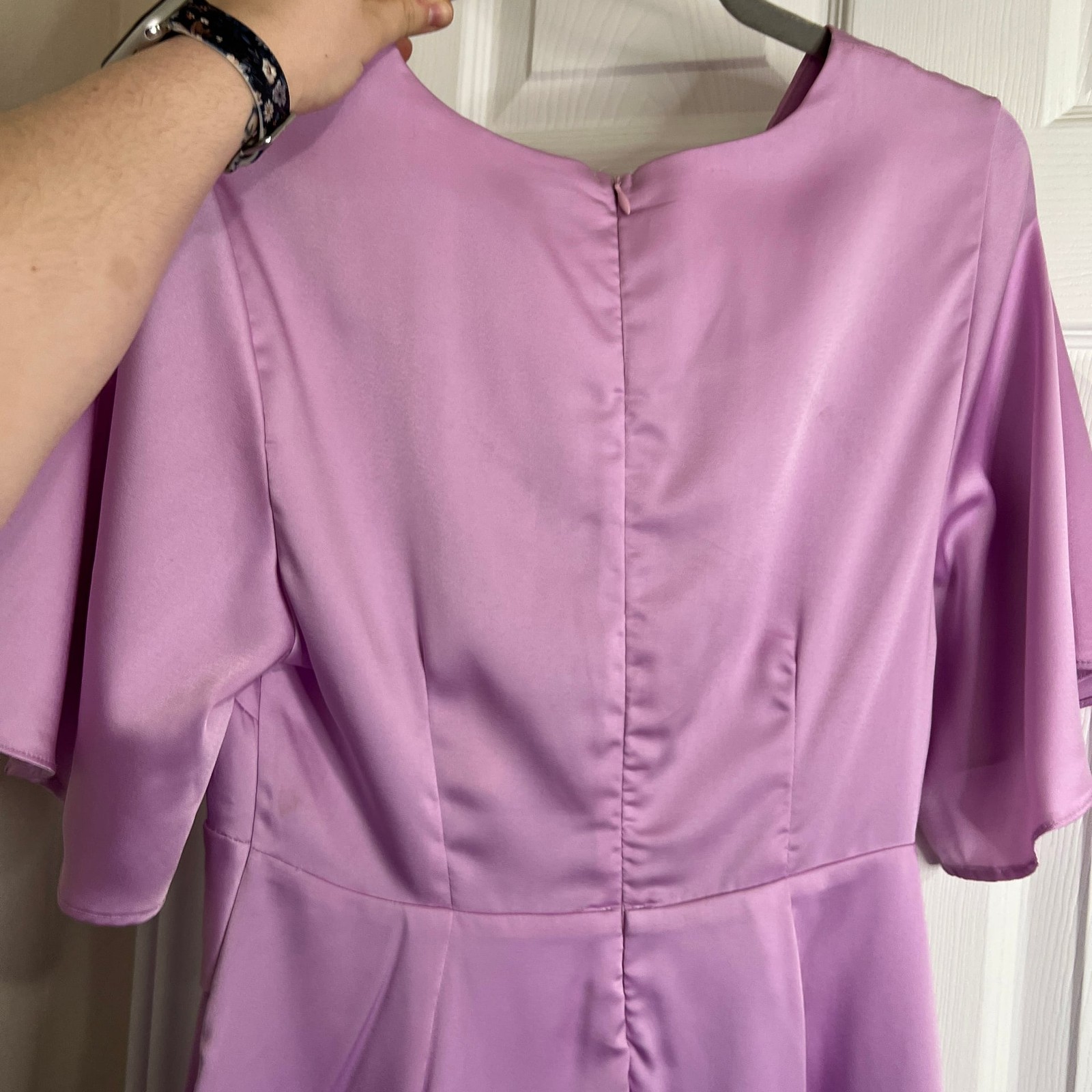 Twisted Up Satin Dress